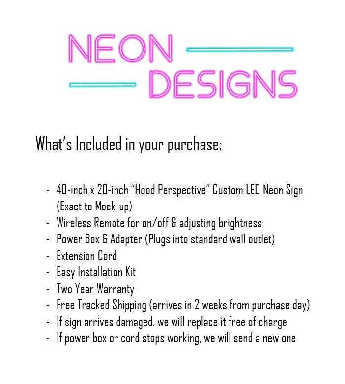 Hood Perspective - Premium Neon Artwork - Image 2