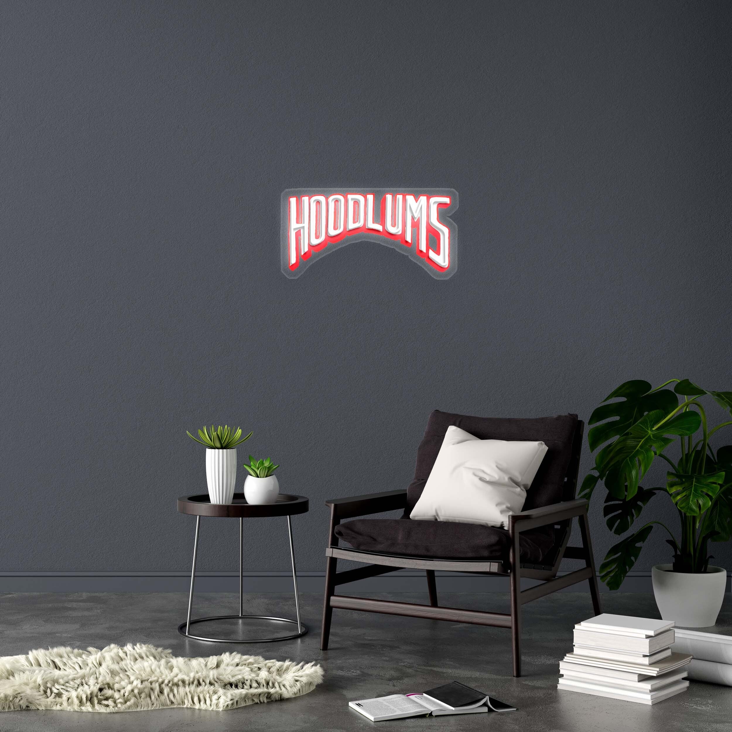 HOODLUMS - Premium Neon Artwork