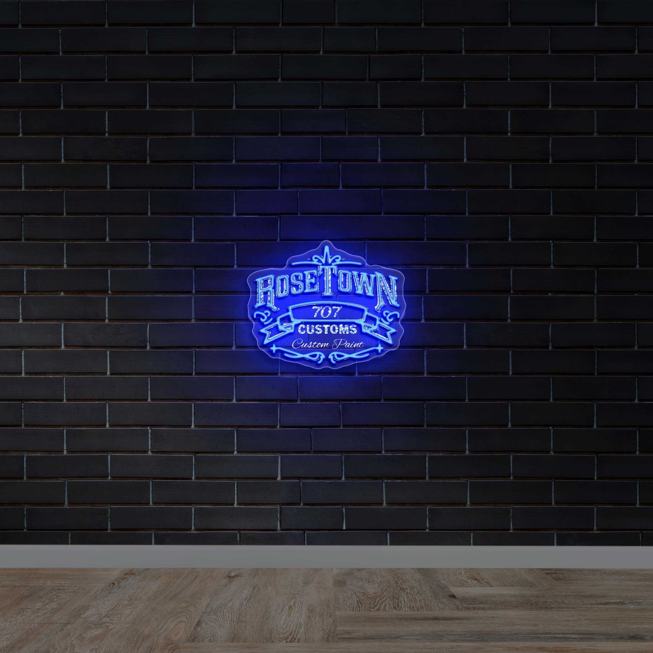 ROSE TOWN - Premium Neon Artwork
