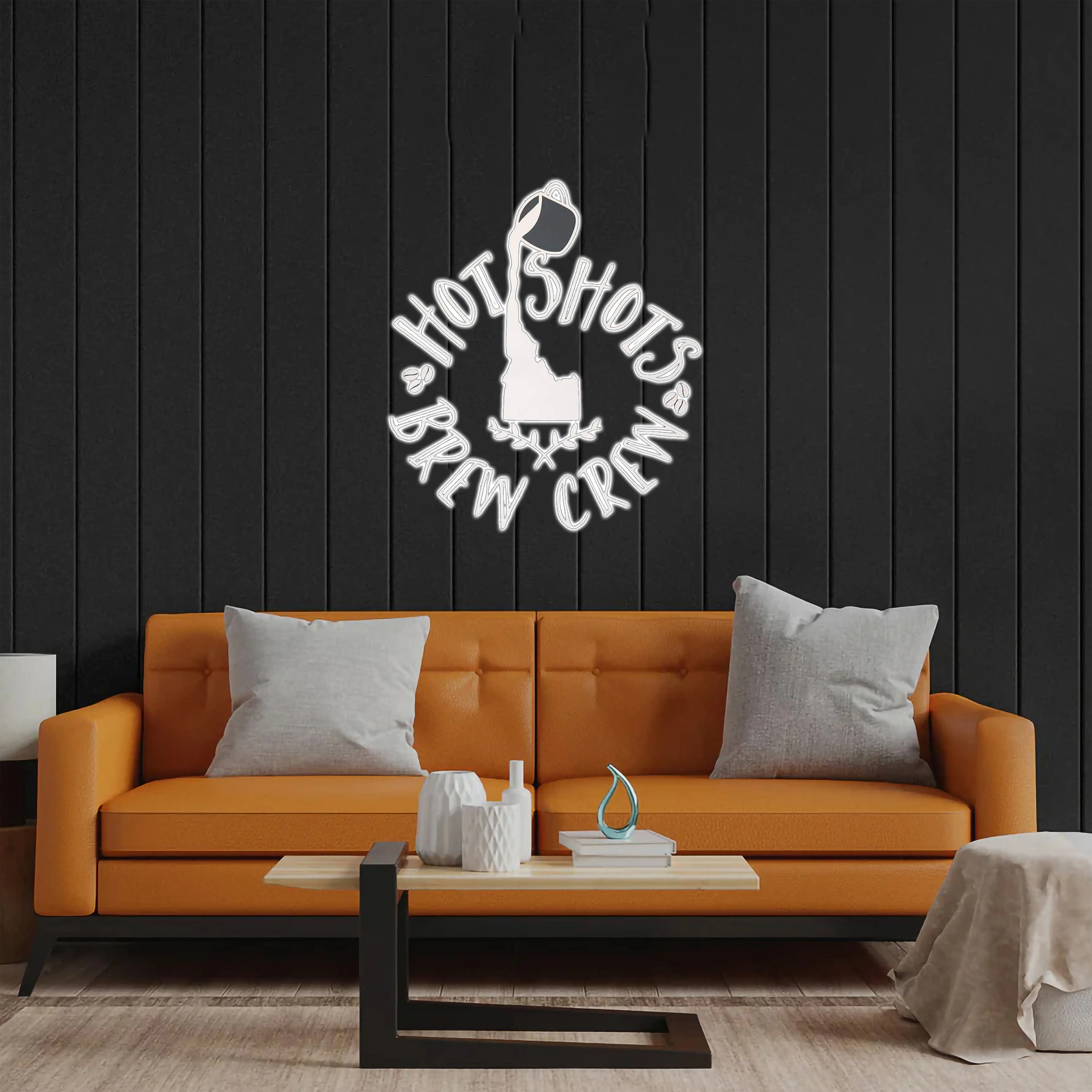 Hot Shots Brew Crew - Premium Neon Artwork