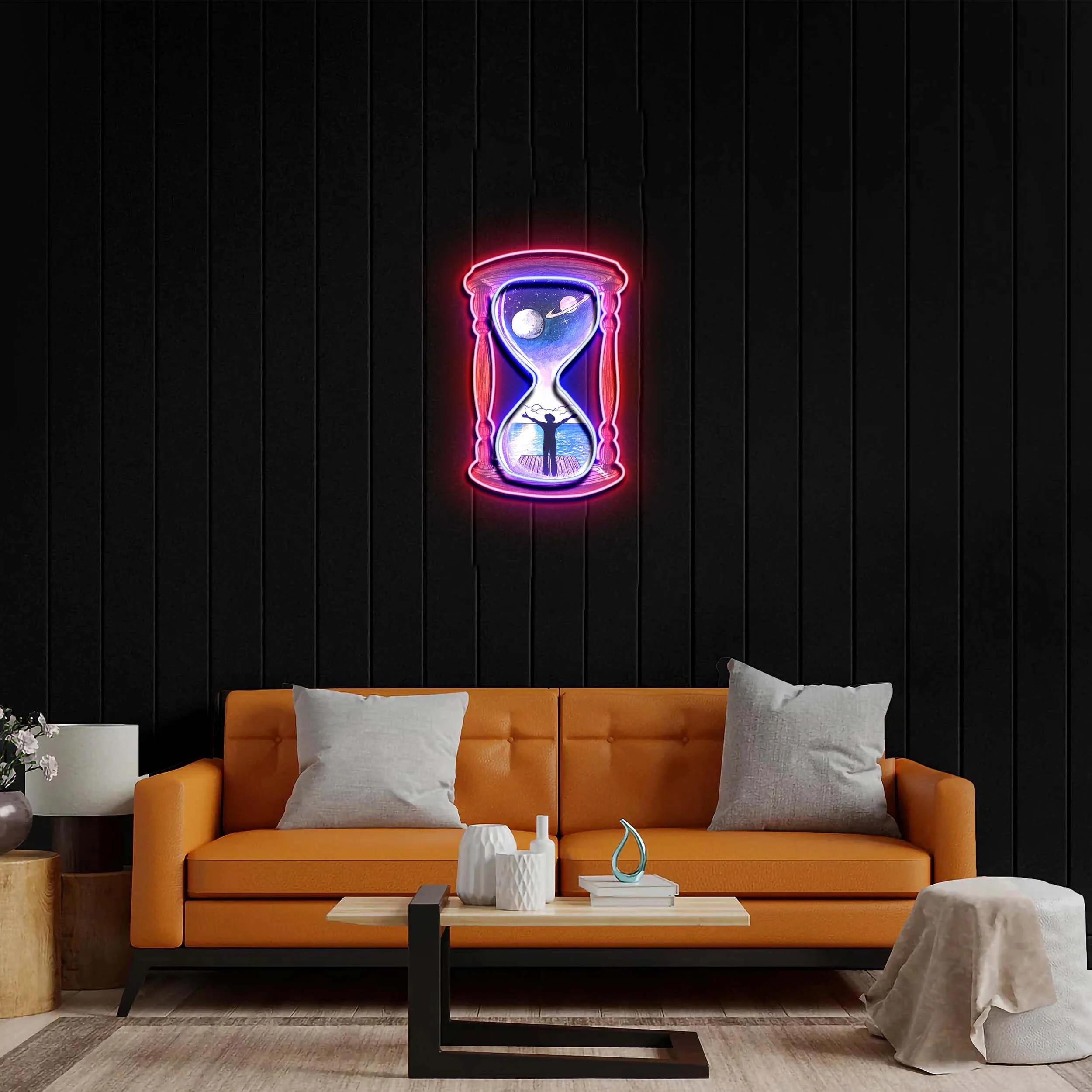 Hour Glass - Premium Neon Artwork
