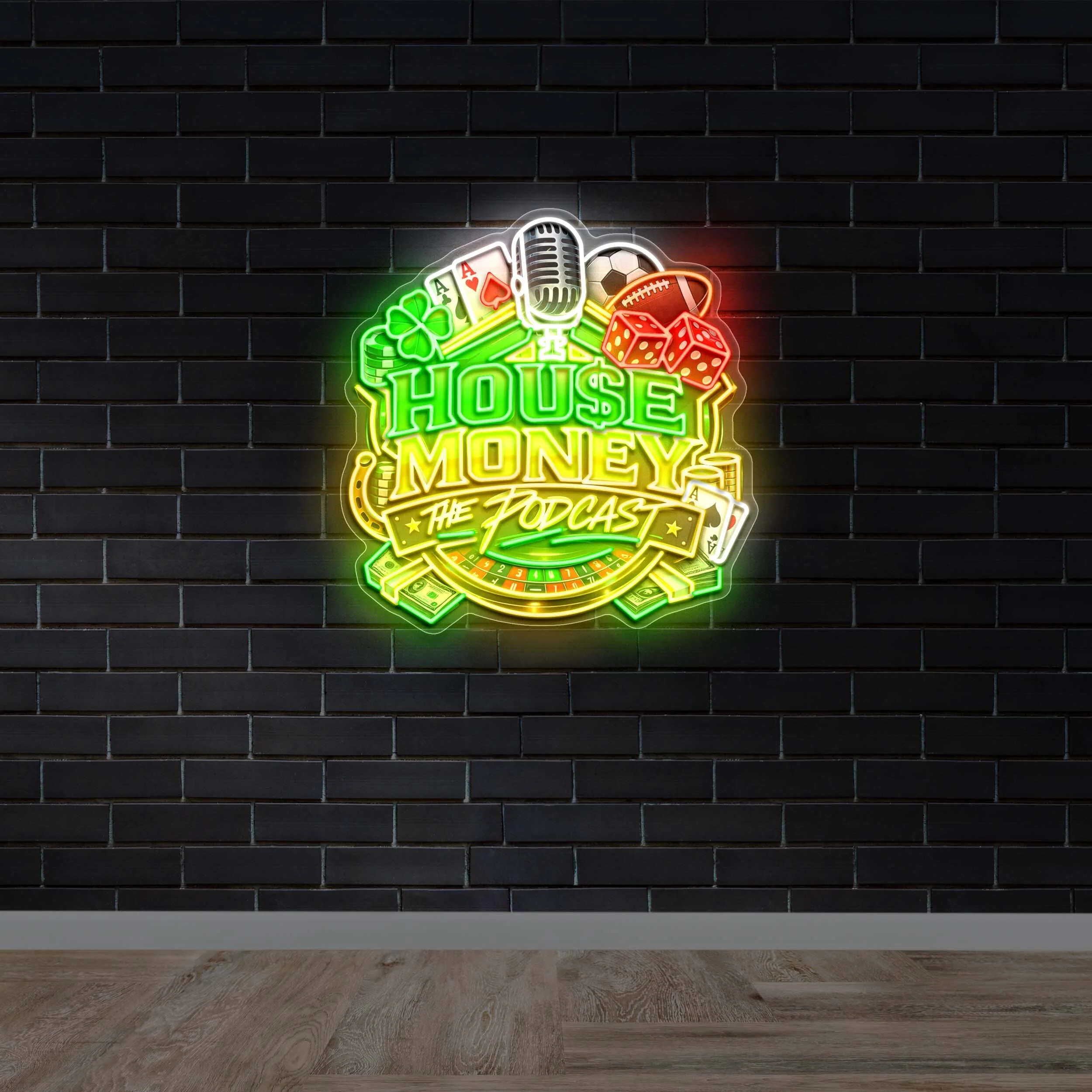 HOUSE MONEY THE PODCAST - Premium Neon Artwork