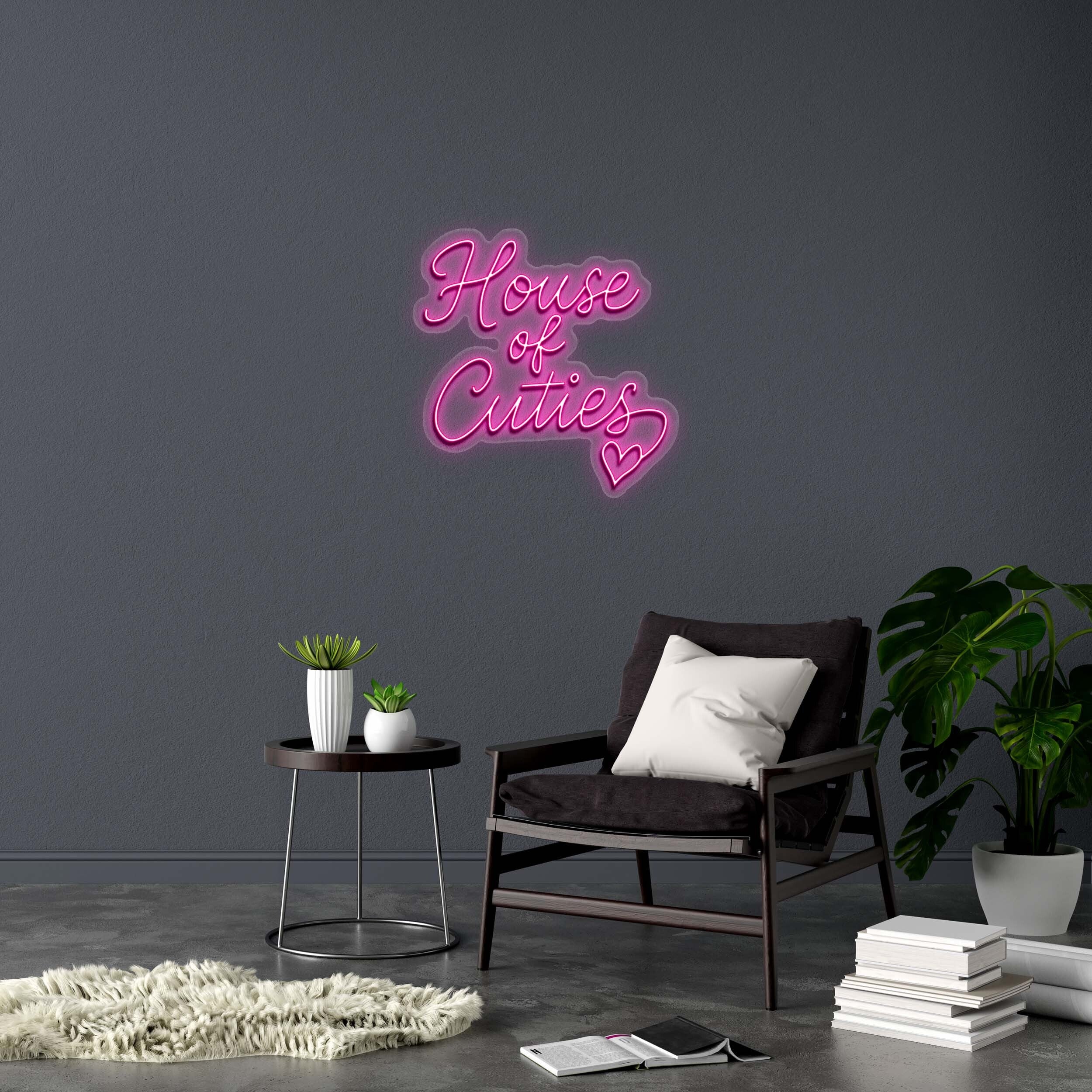 House of Cuties - Premium Neon Artwork