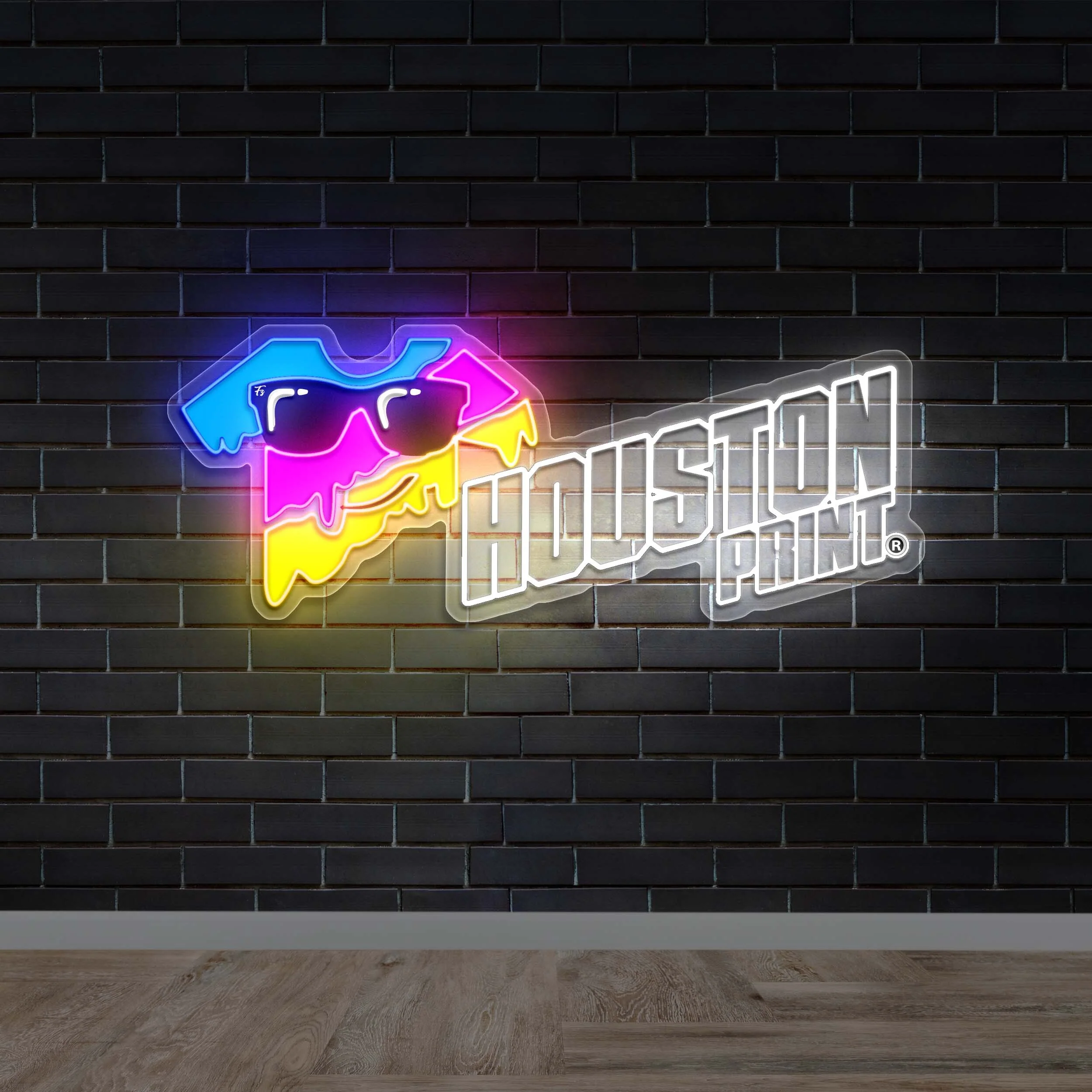 HOUSTON PRINT – Premium Neon Artwork