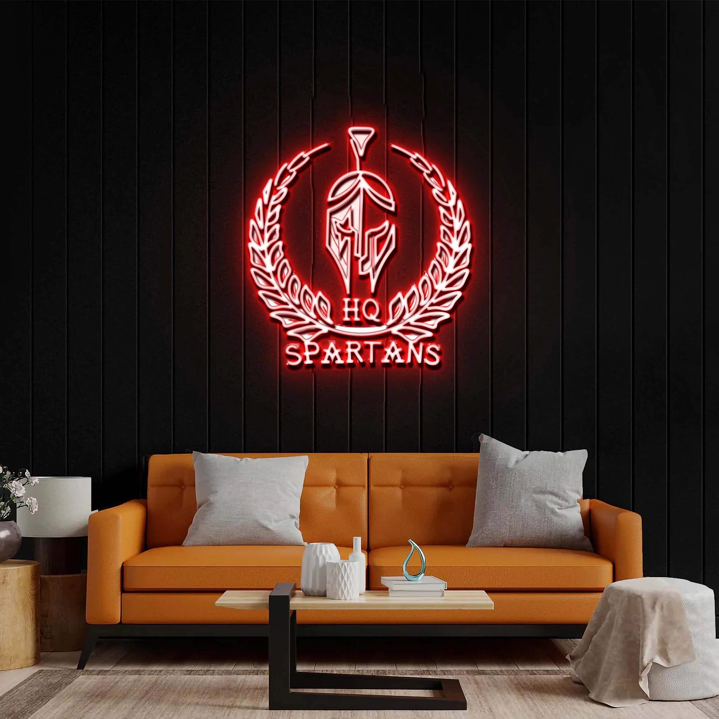 HQ SPARTANS - Premium Neon Artwork