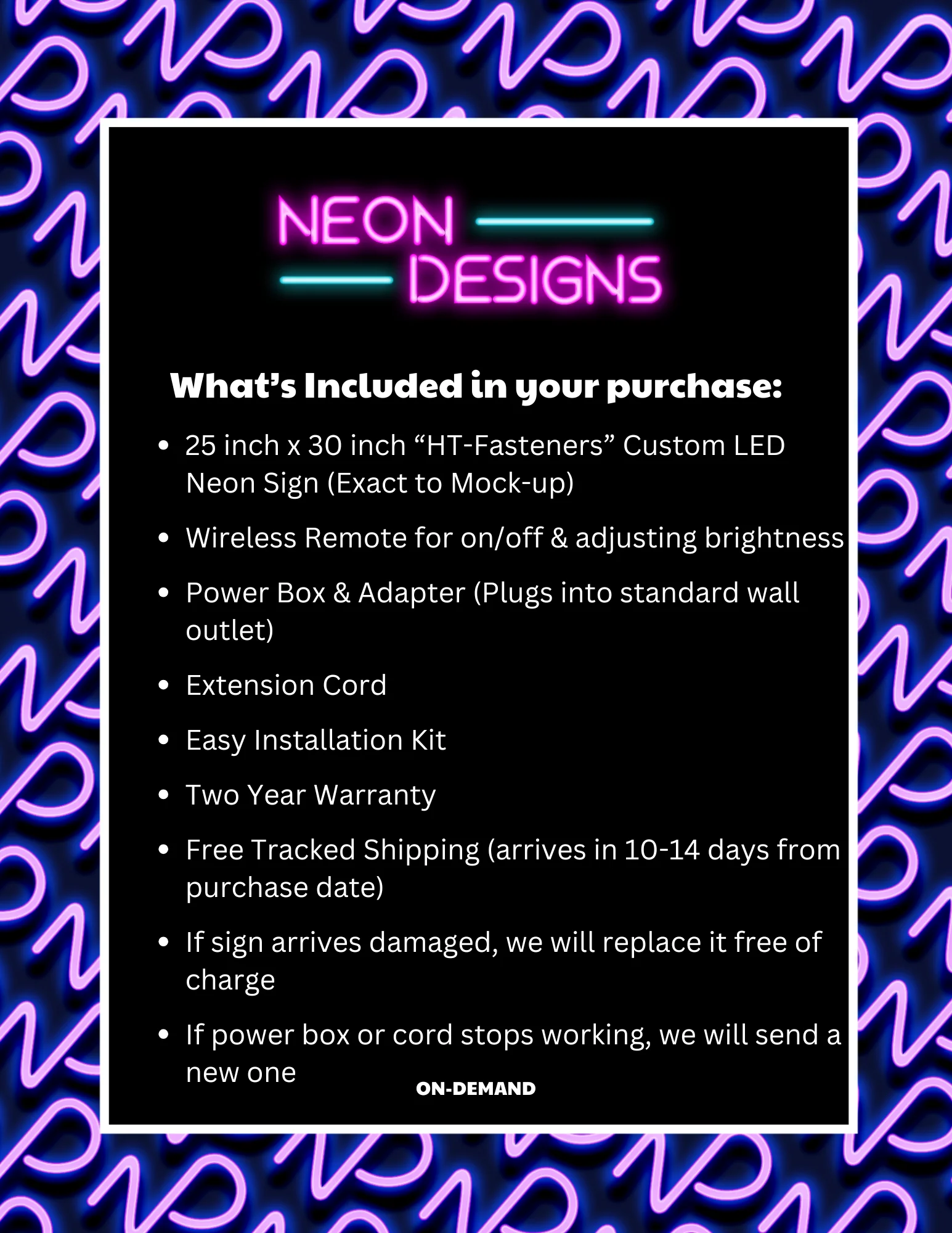 HT-Fasteners - Premium Neon Artwork - Image 2