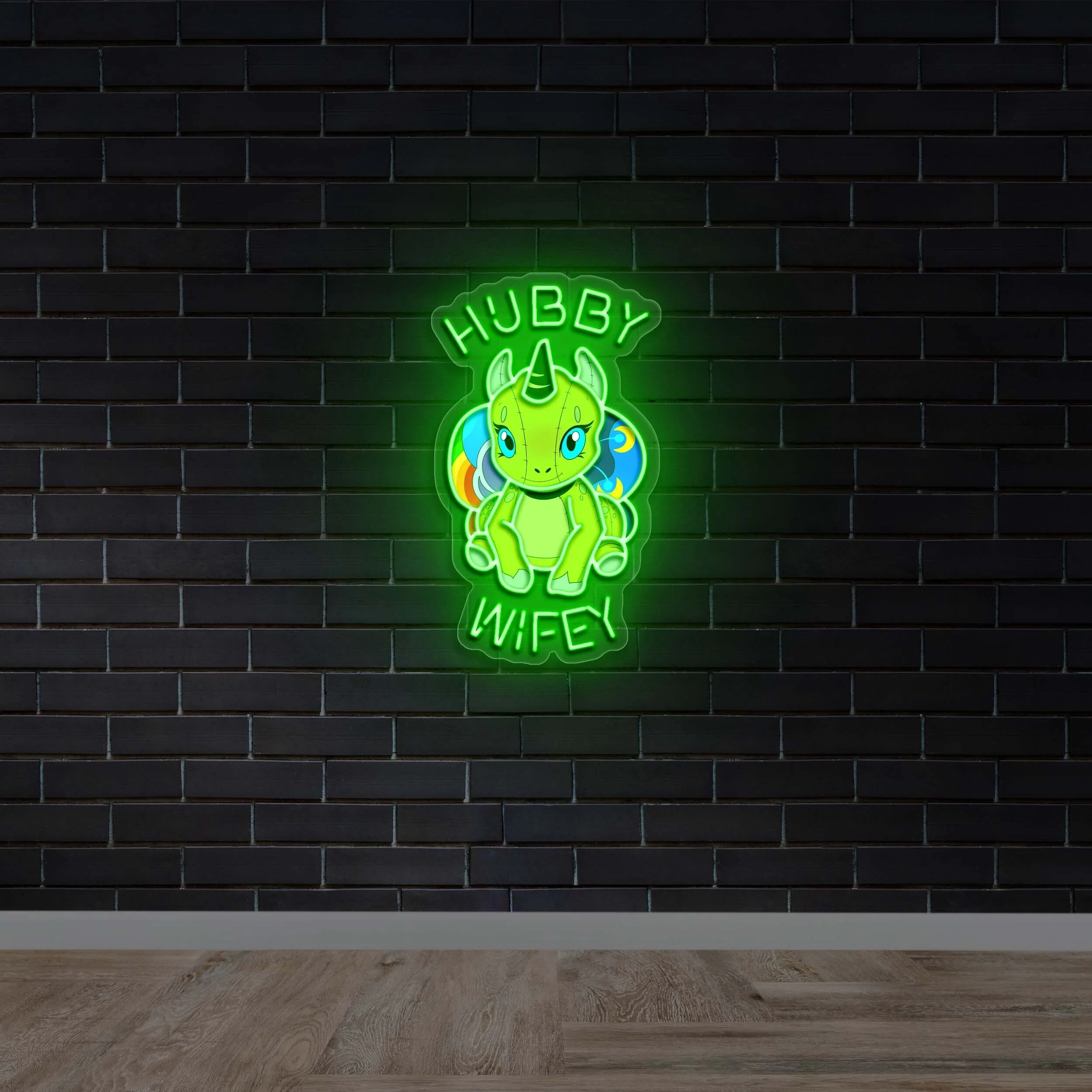 Hubby Wifey - Premium Neon Artwork