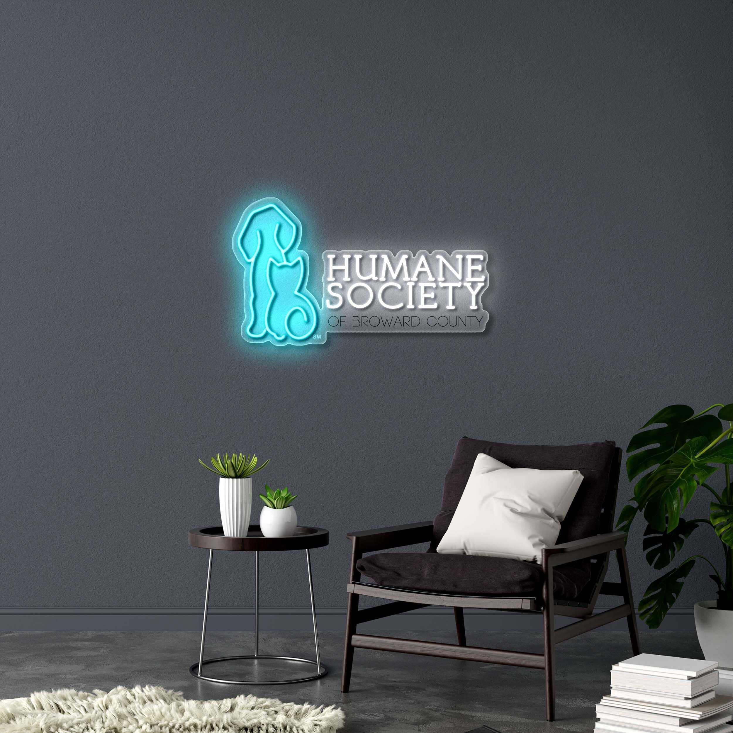 HUMANE SOCIETY - Premium Neon Artwork