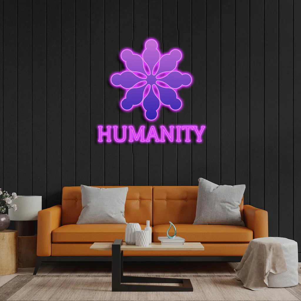 HUMANITY - Premium Neon Artwork