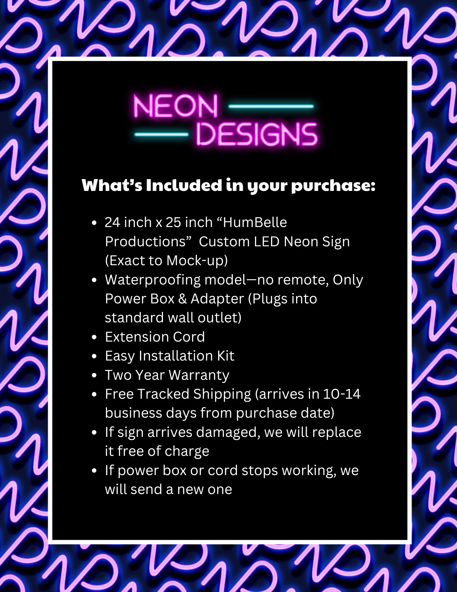 HumBelle Productions - Premium Neon Artwork - Image 2