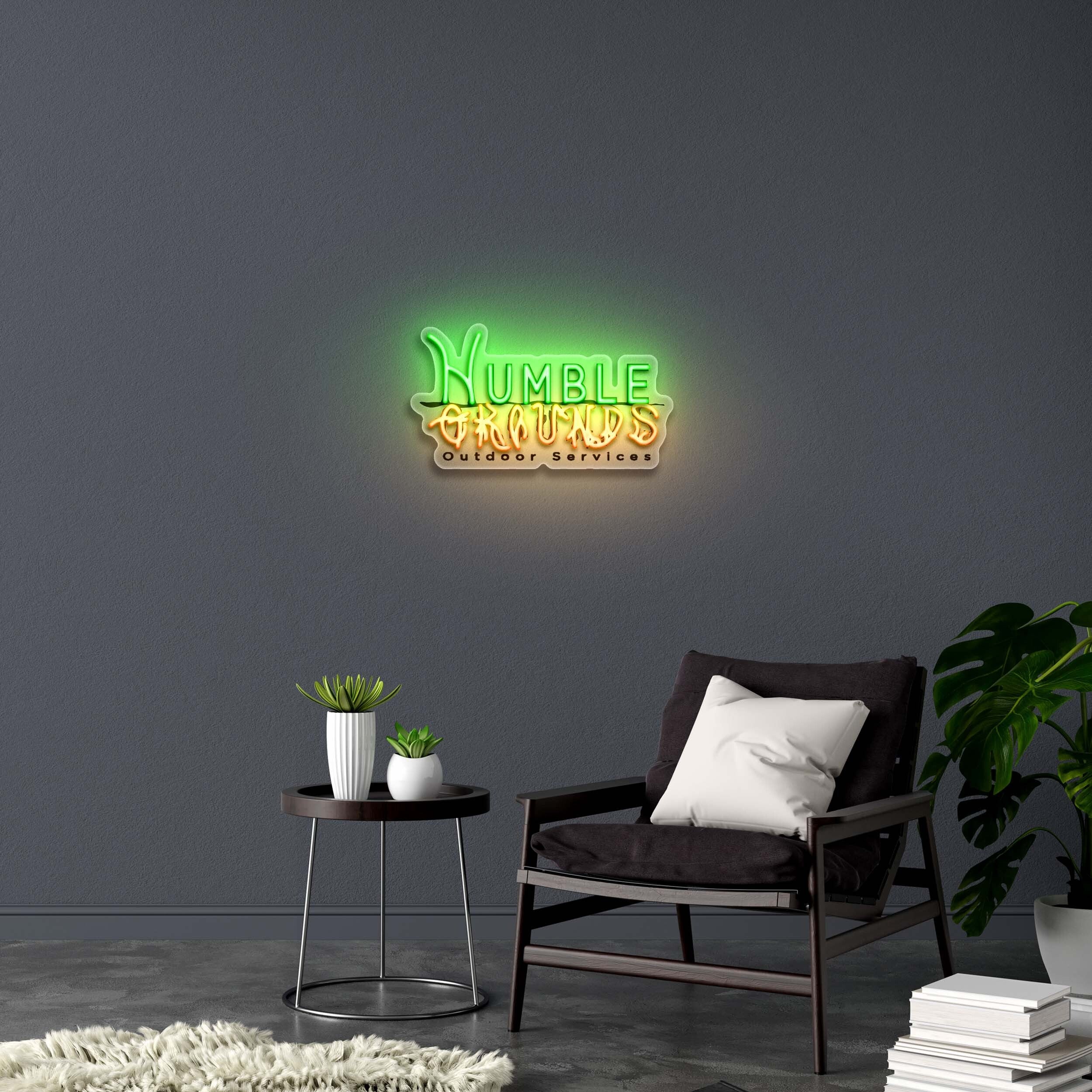 Humble Grounds - Premium Neon Artwork