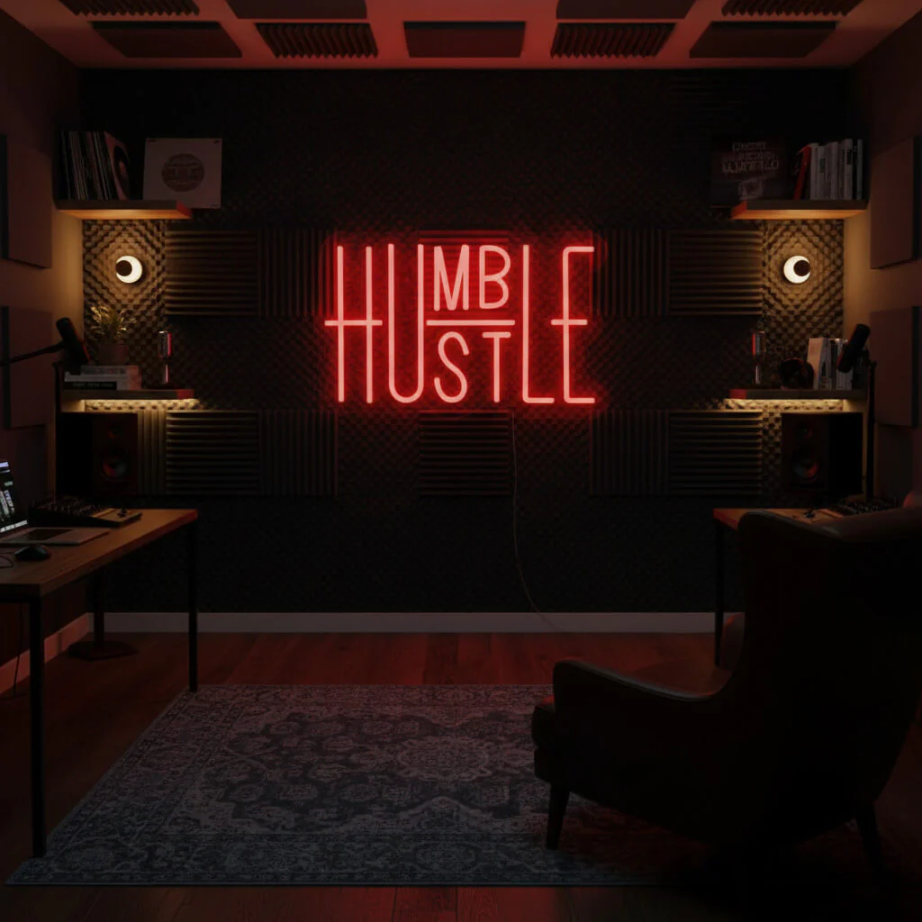 Humble Hustle - Inspirational LED Neon Sign - Image 3