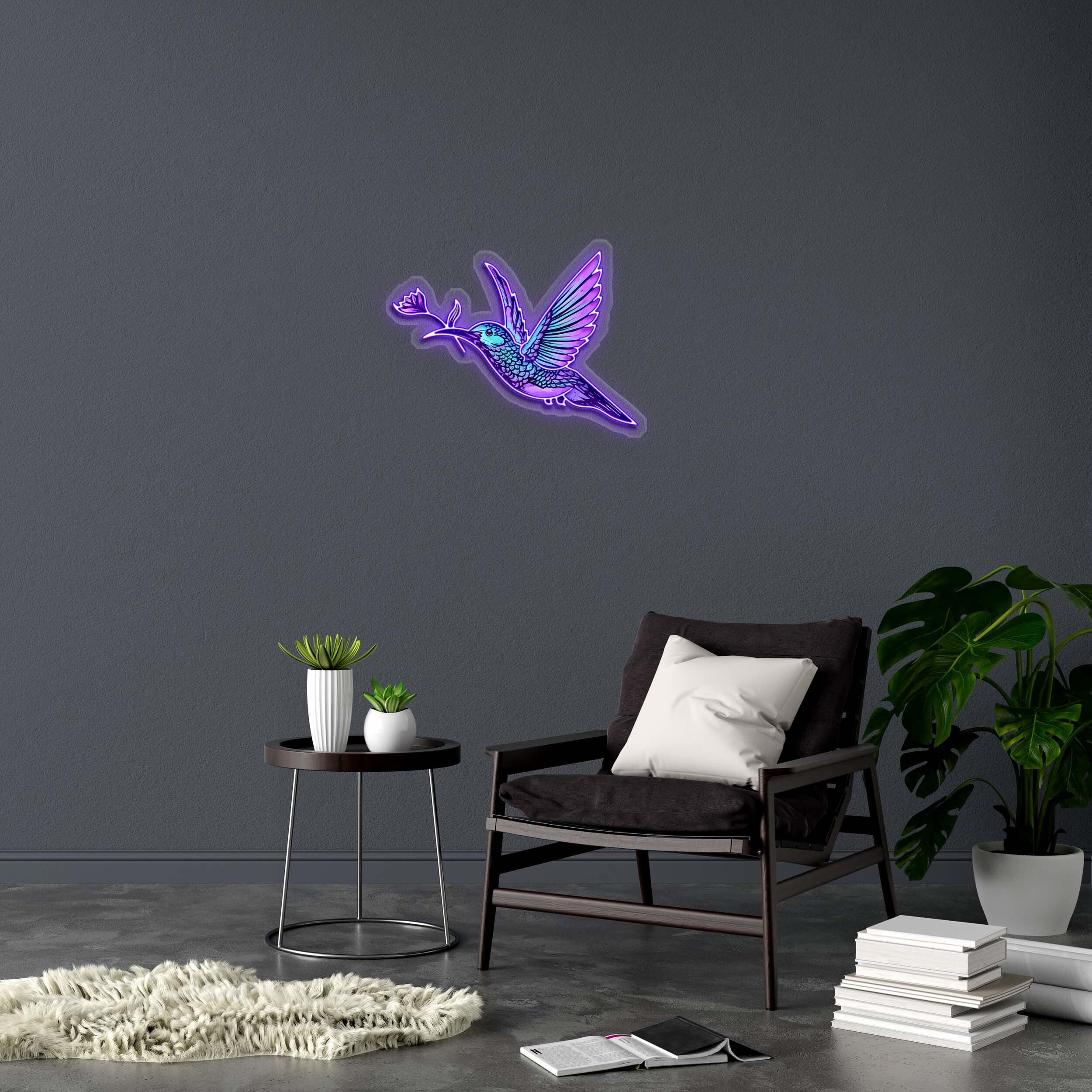 Hummingbird - Premium Neon Artwork