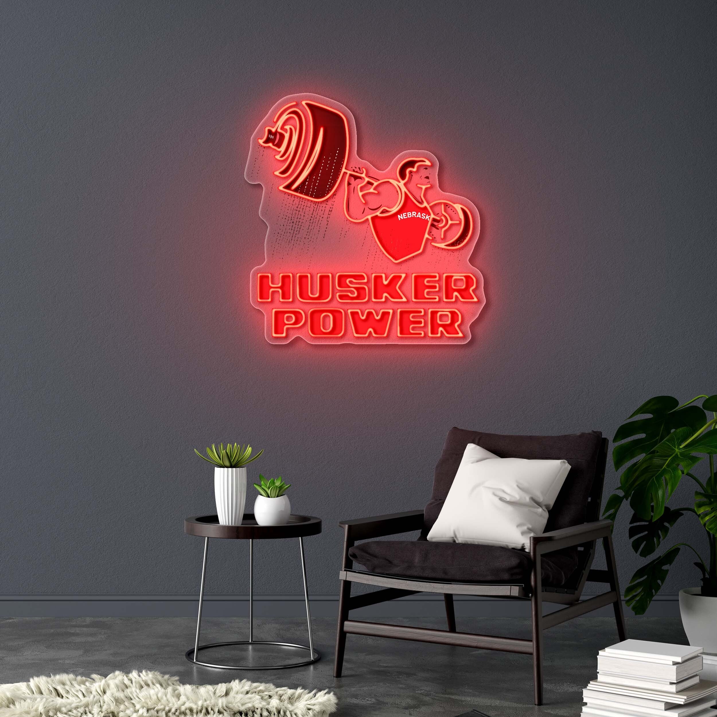 Husker Power - Premium Neon Artwork