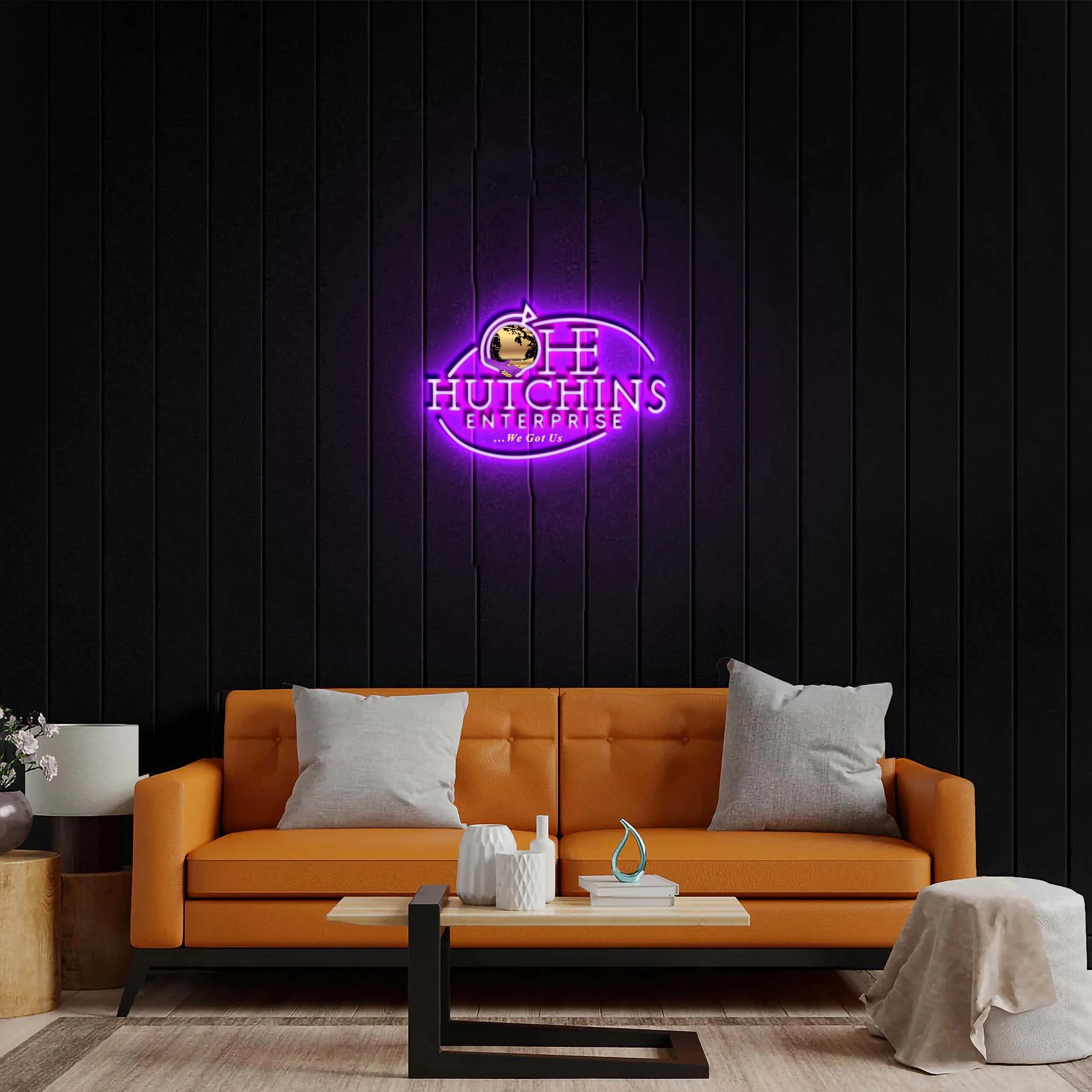 Hutchins Enterprise - Premium Neon Artwork