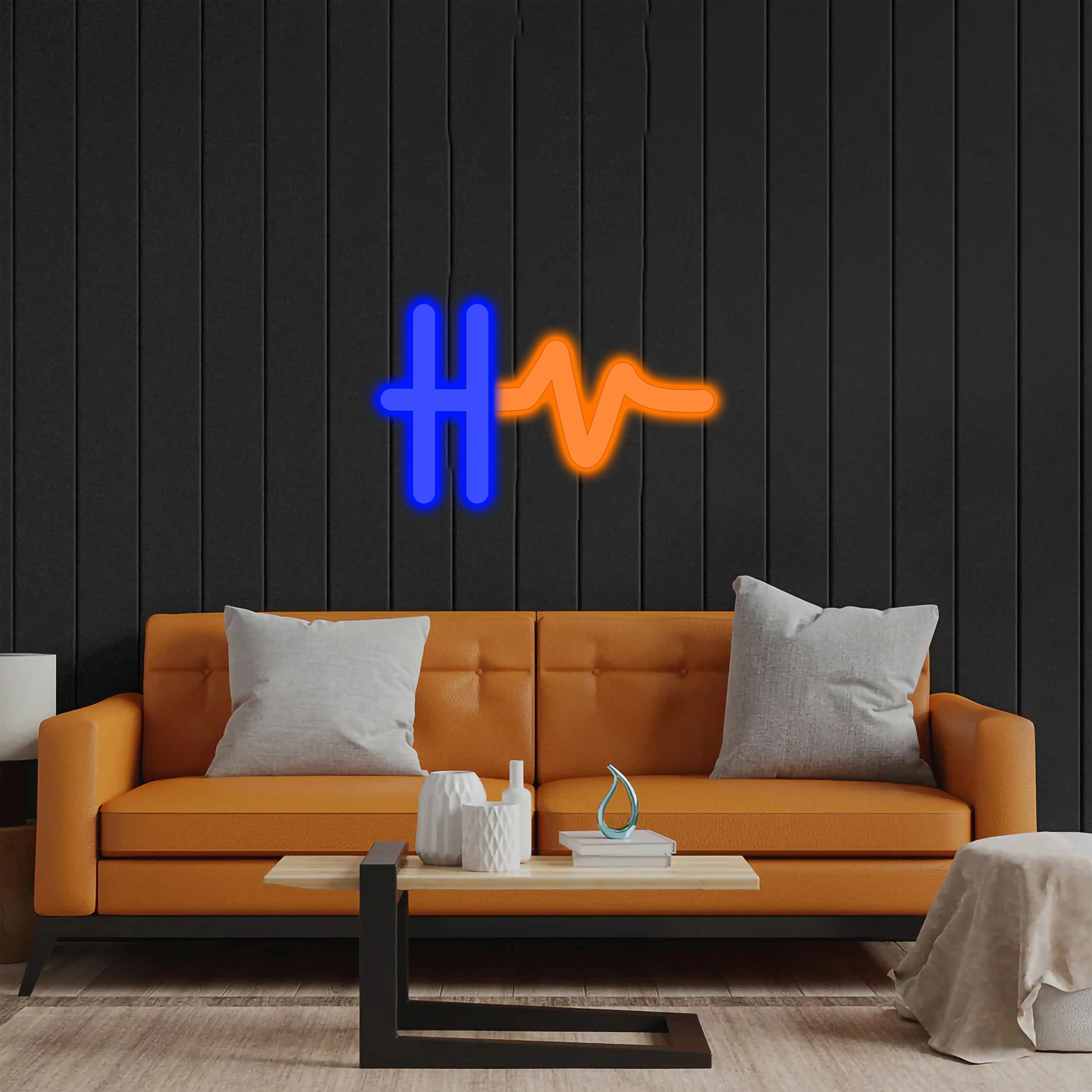 HV Logo - Premium Neon Artwork