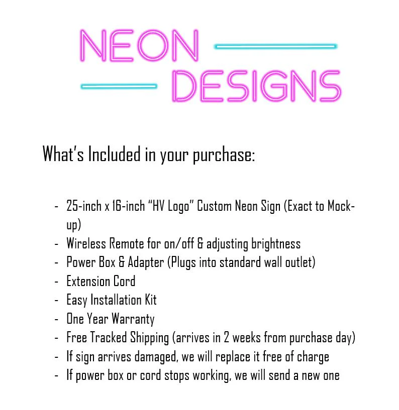 HV Logo - Premium Neon Artwork - Image 2