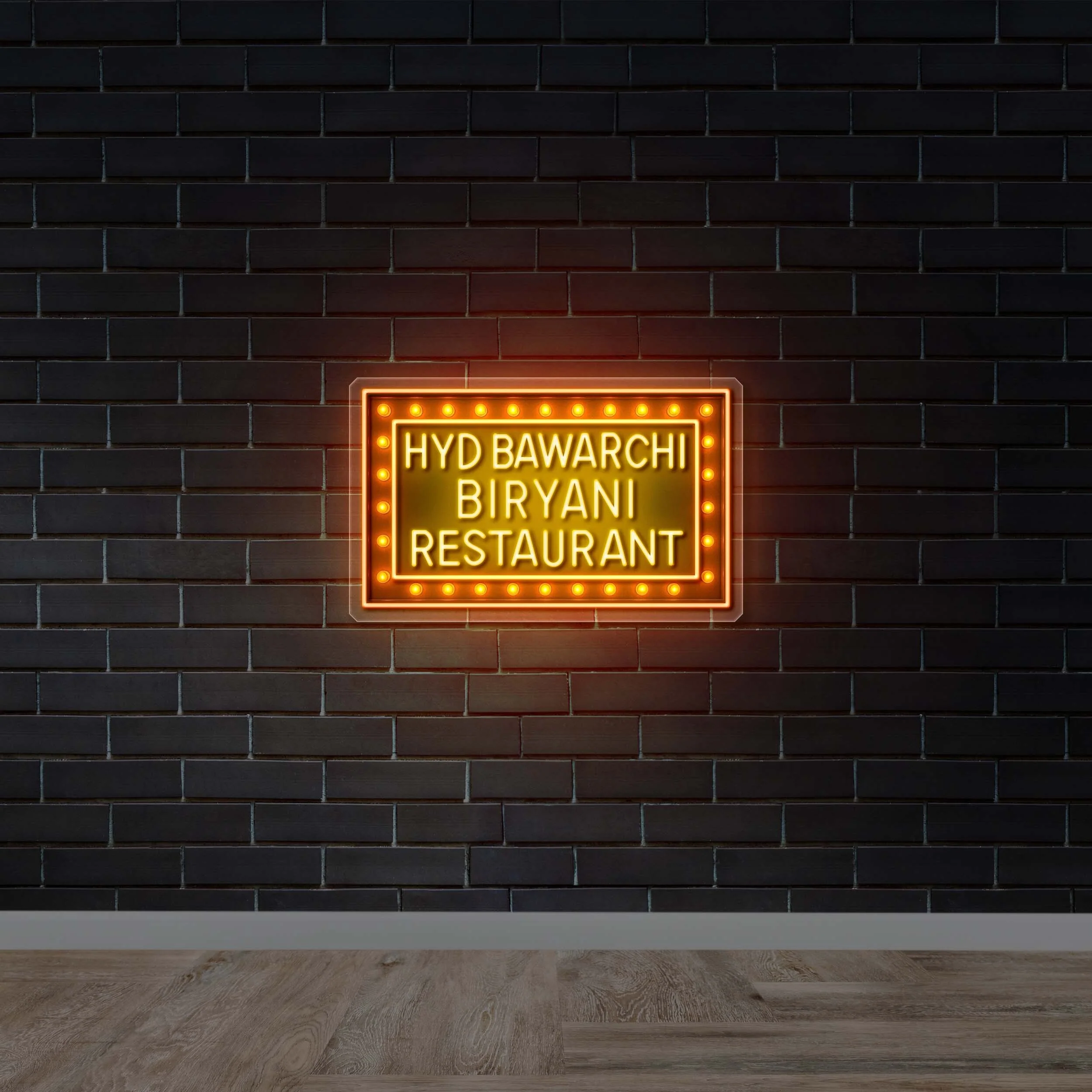 HYD BAWARCHI BIRYANI RESTAURANT - Premium Neon Artwork
