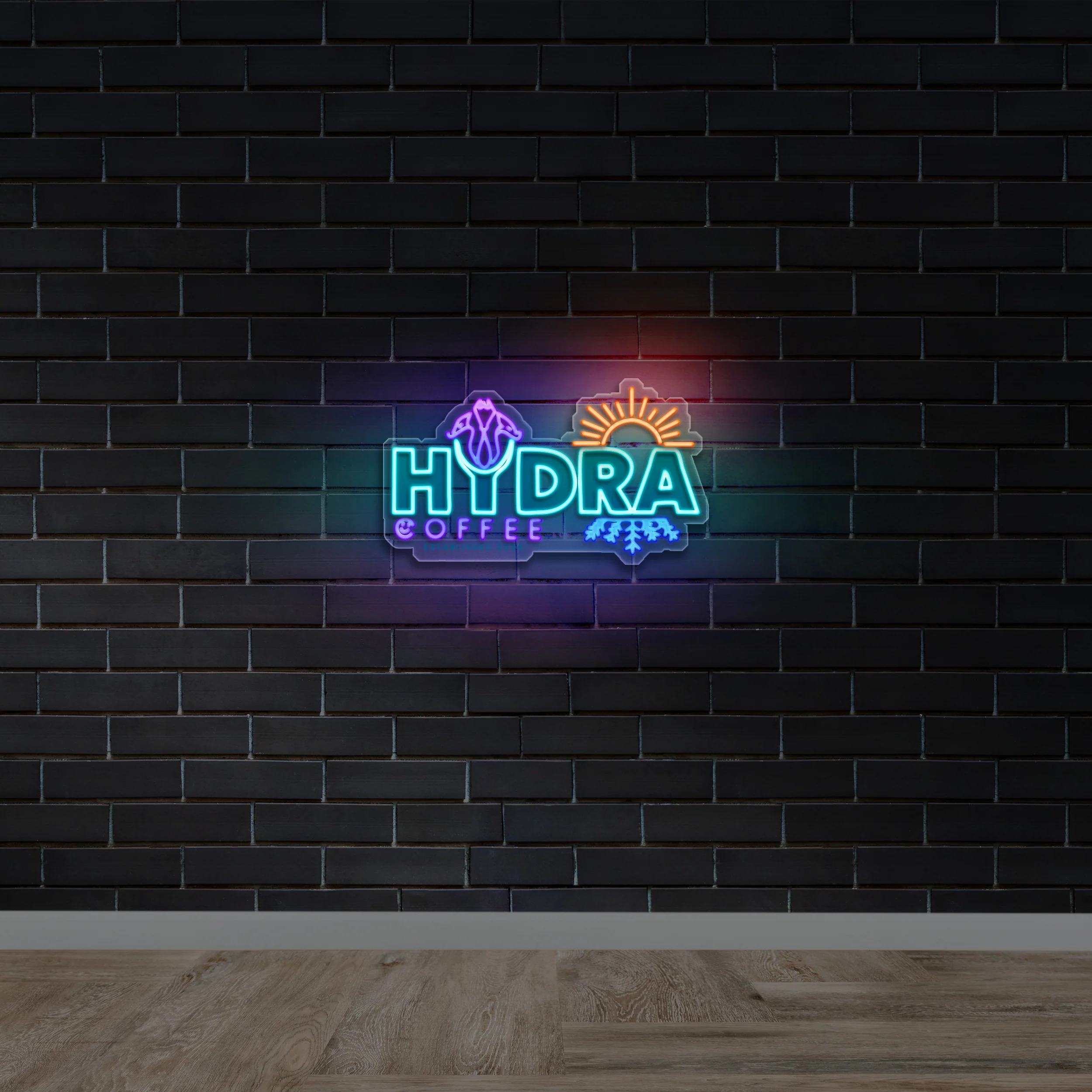 HYDRA Coffee - Premium Neon Artwork