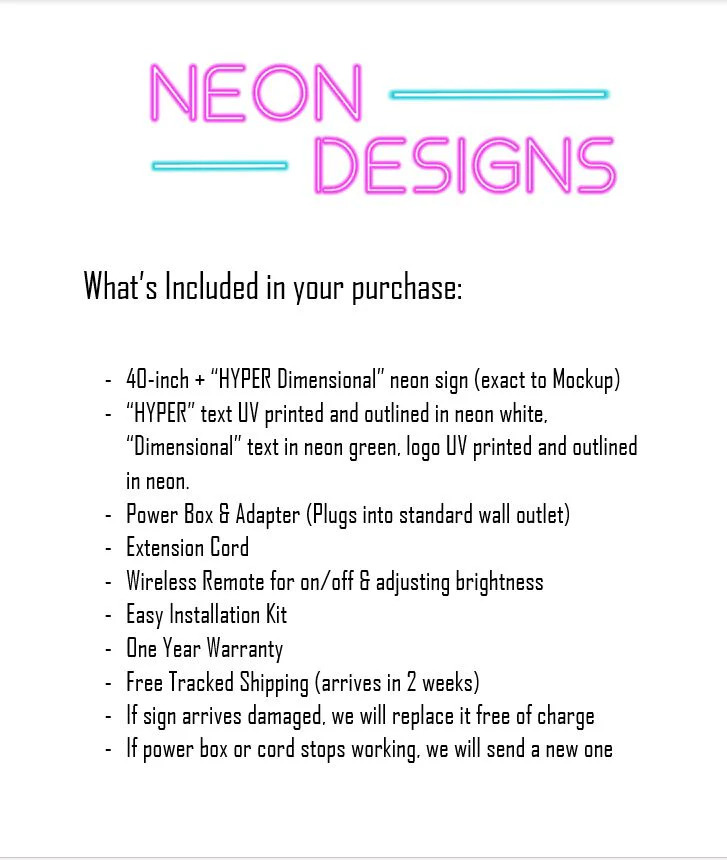 HYPER Dimensional - Premium Neon Artwork - Image 2