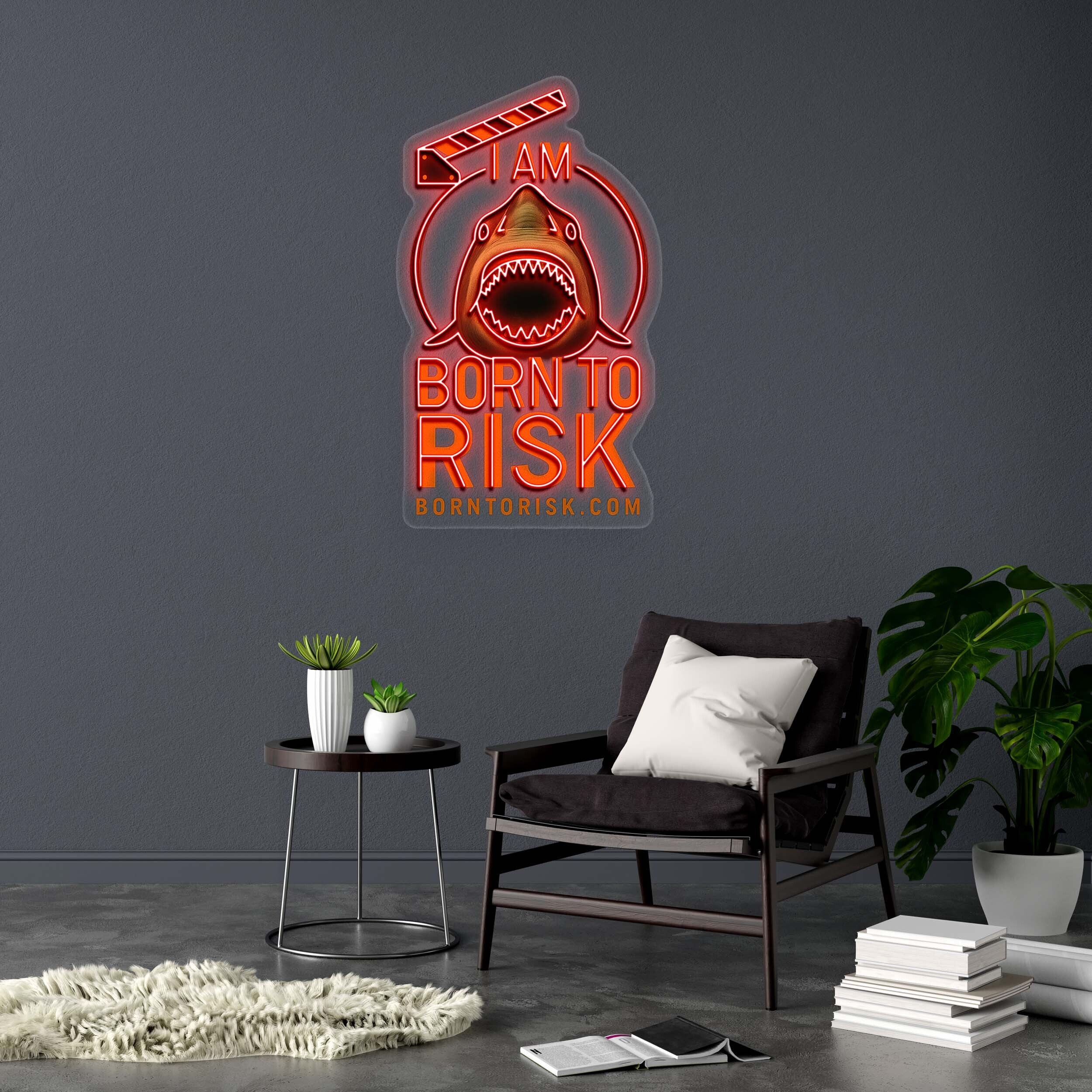I AM BORN TO RISK - Premium Neon Artwork