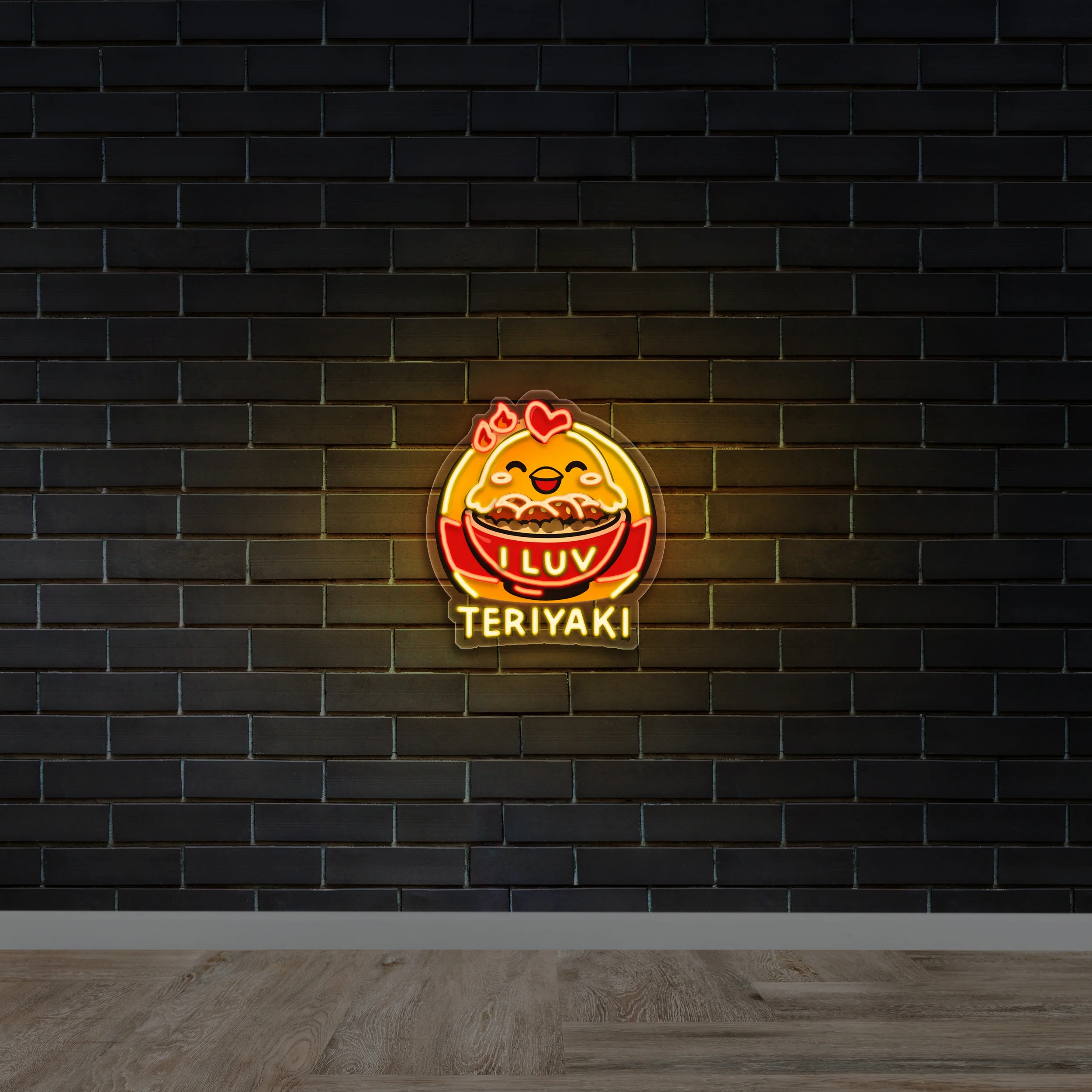I LUV TERIYAKI - Premium Neon Artwork