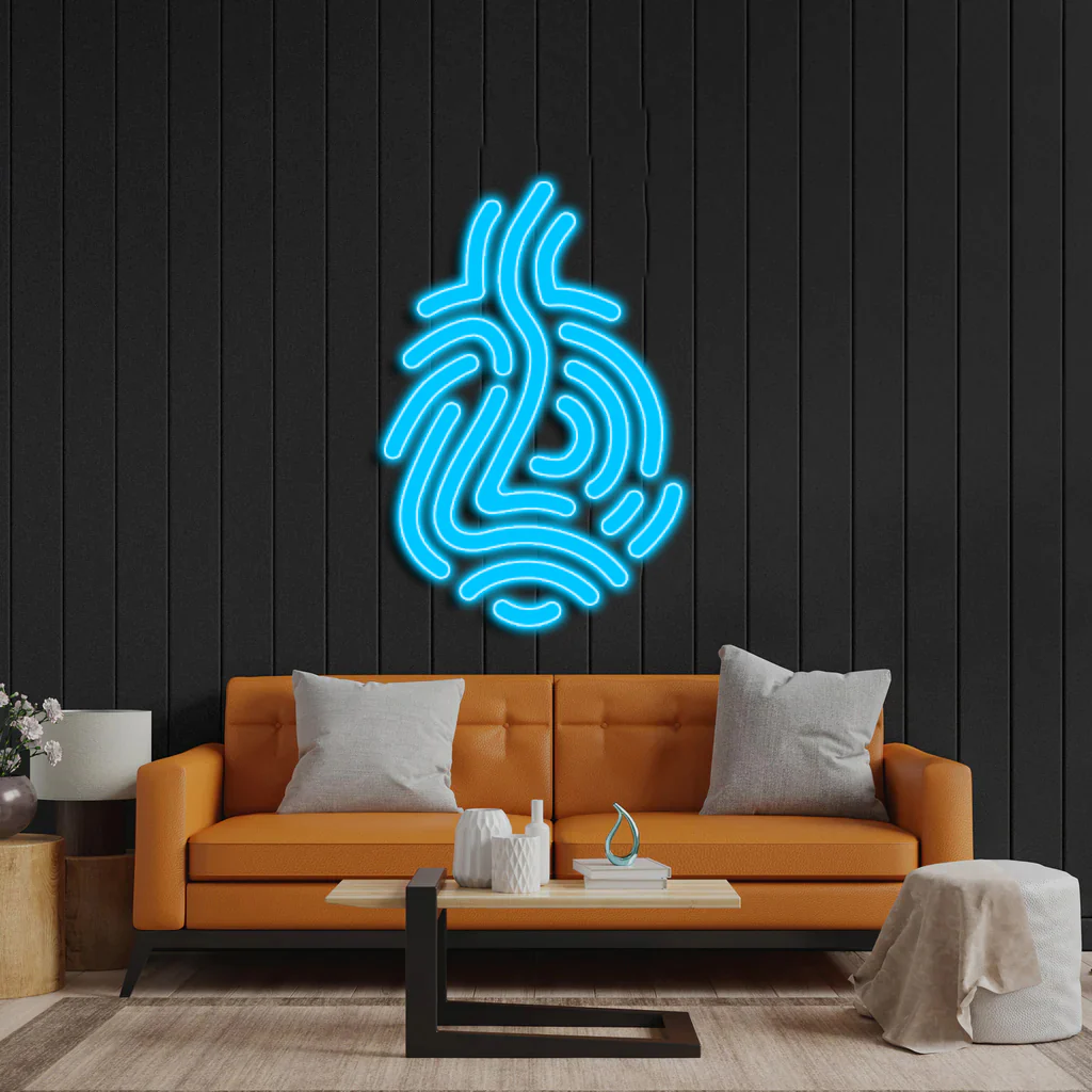 Ice Blue Logo - Premium Neon Artwork