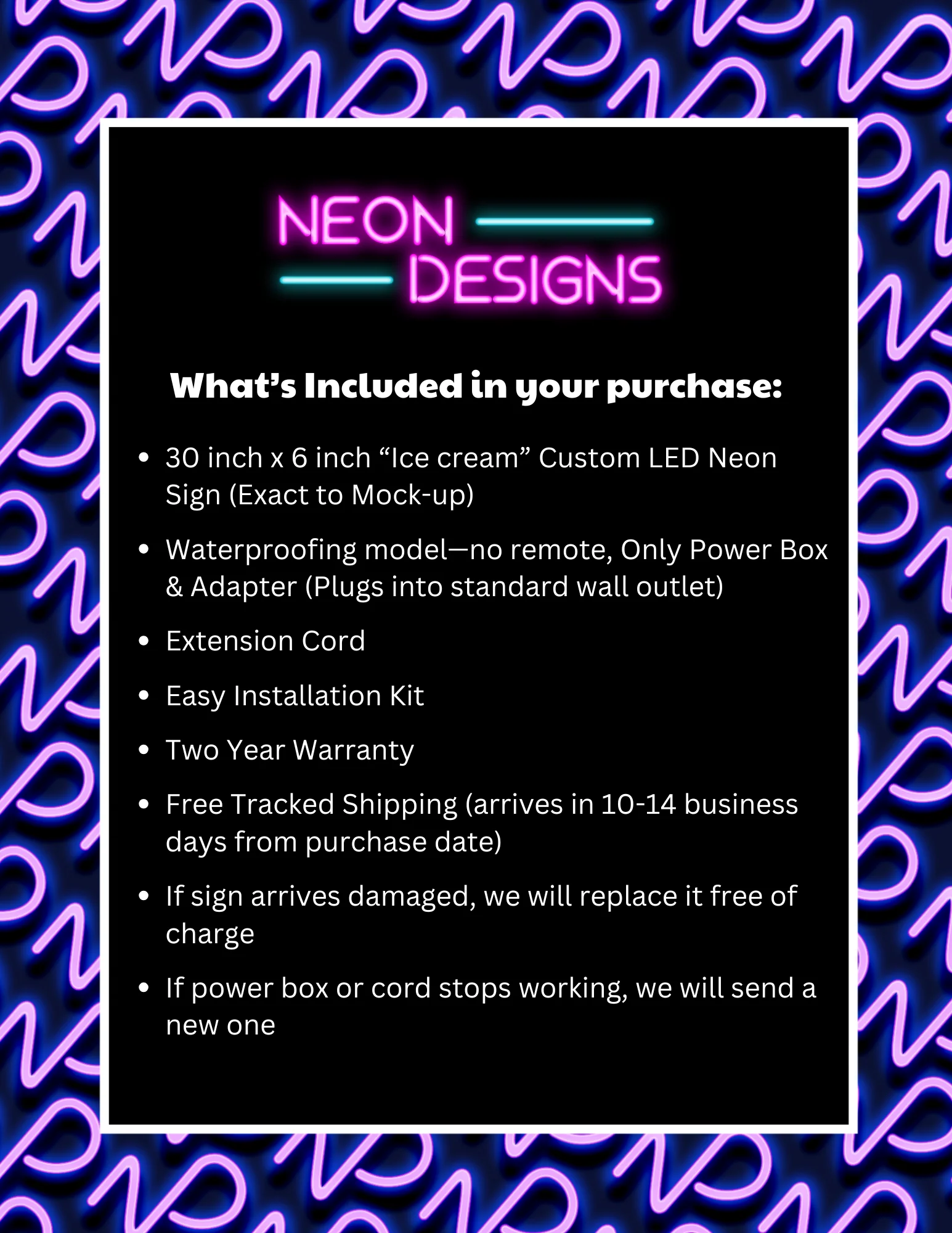 Ice cream - Premium Neon Artwork - Image 2