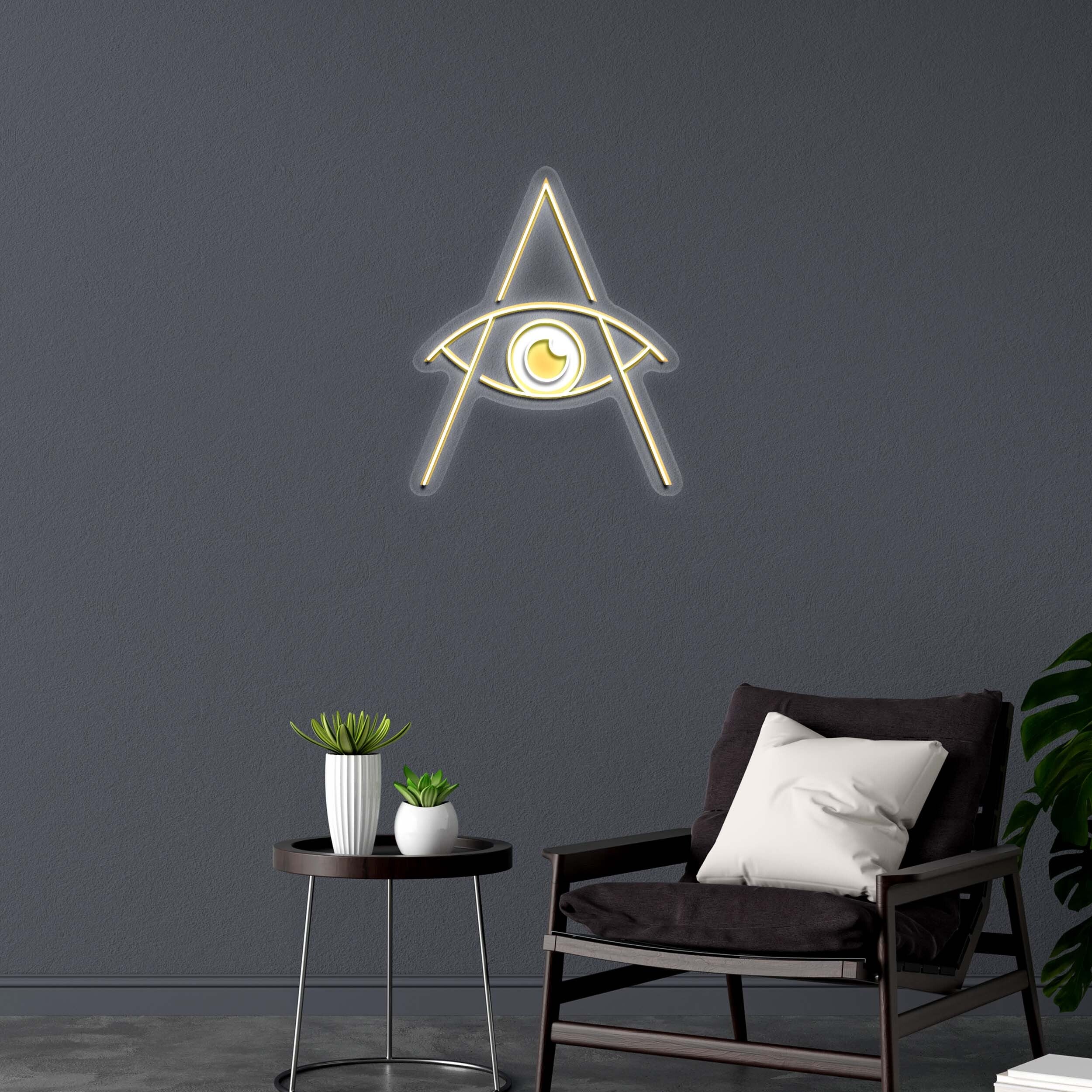 Illuminati Eye - Premium Neon Artwork