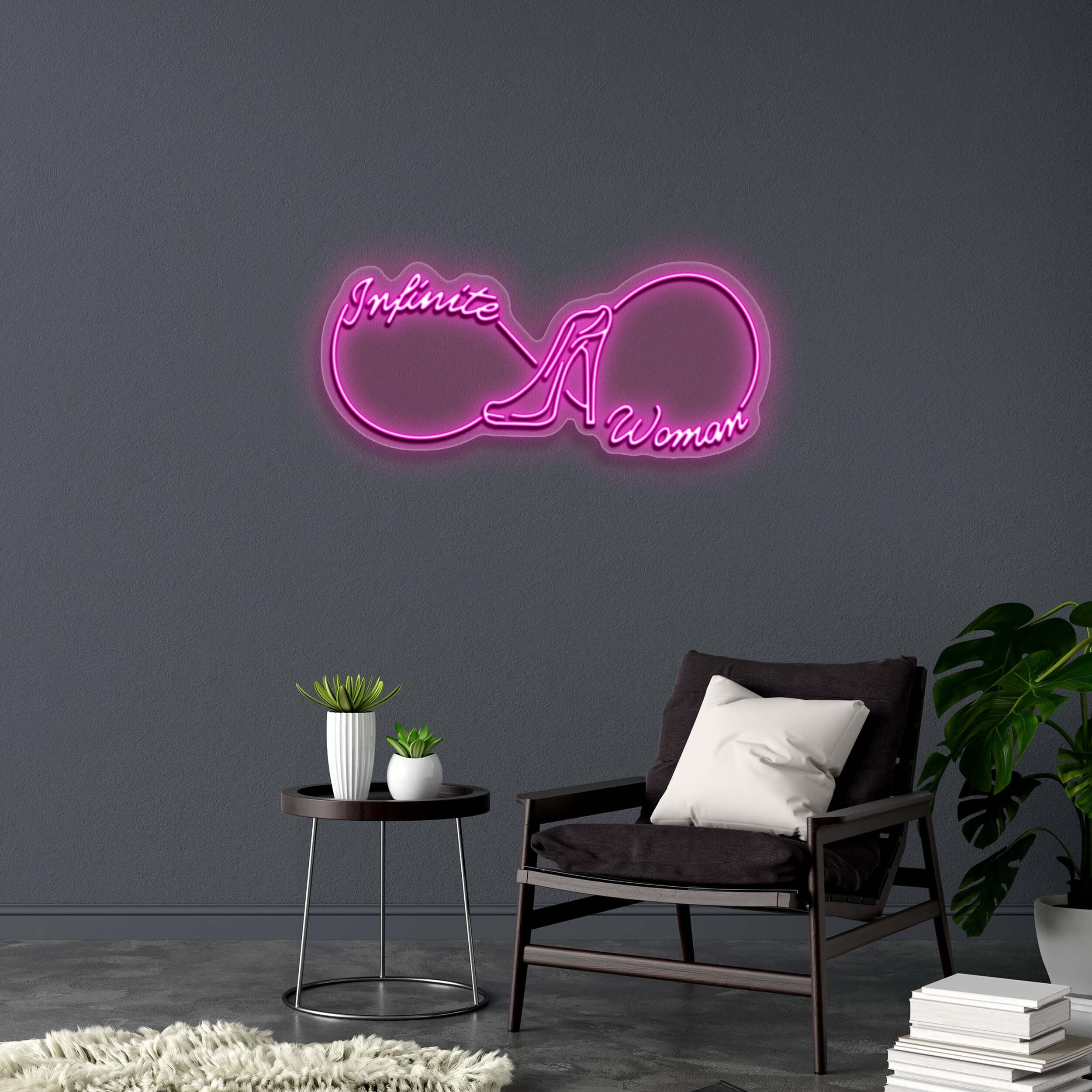 Infinite Woman - Premium Neon Artwork