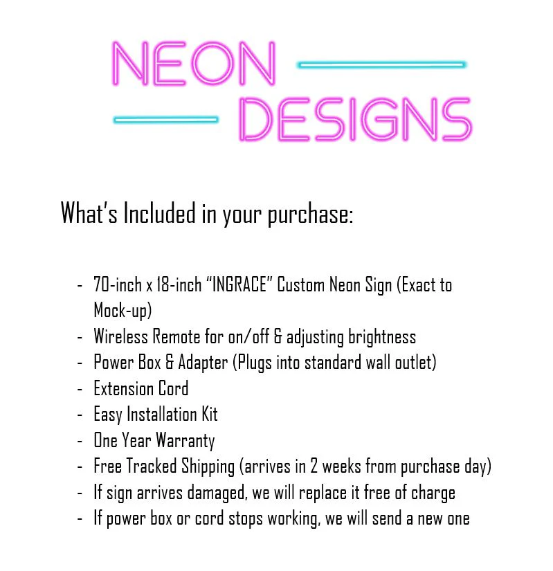 INGRACE - Premium Neon Artwork - Image 2