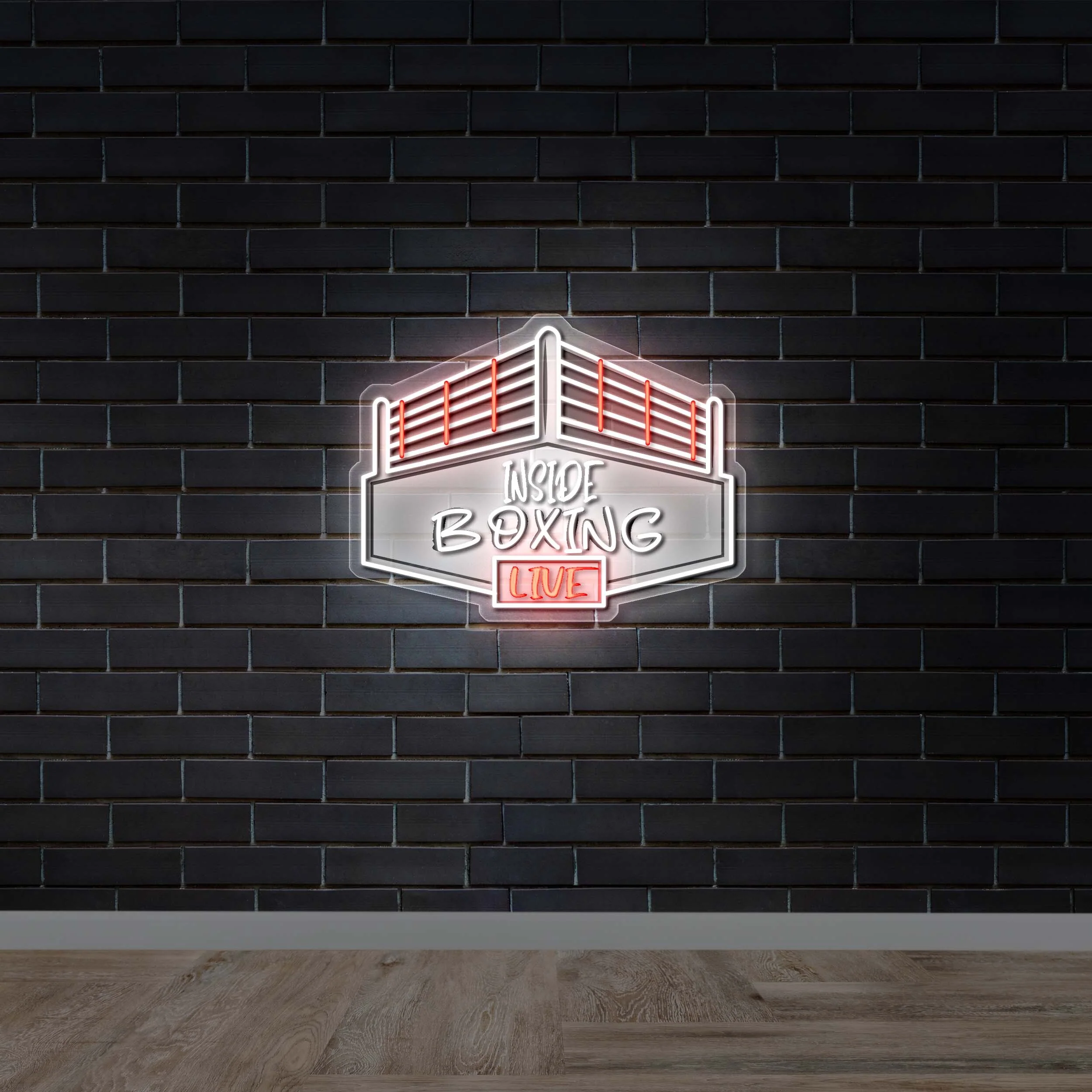 Inside Boxing | Poetry of Silence Font - Premium Neon Artwork