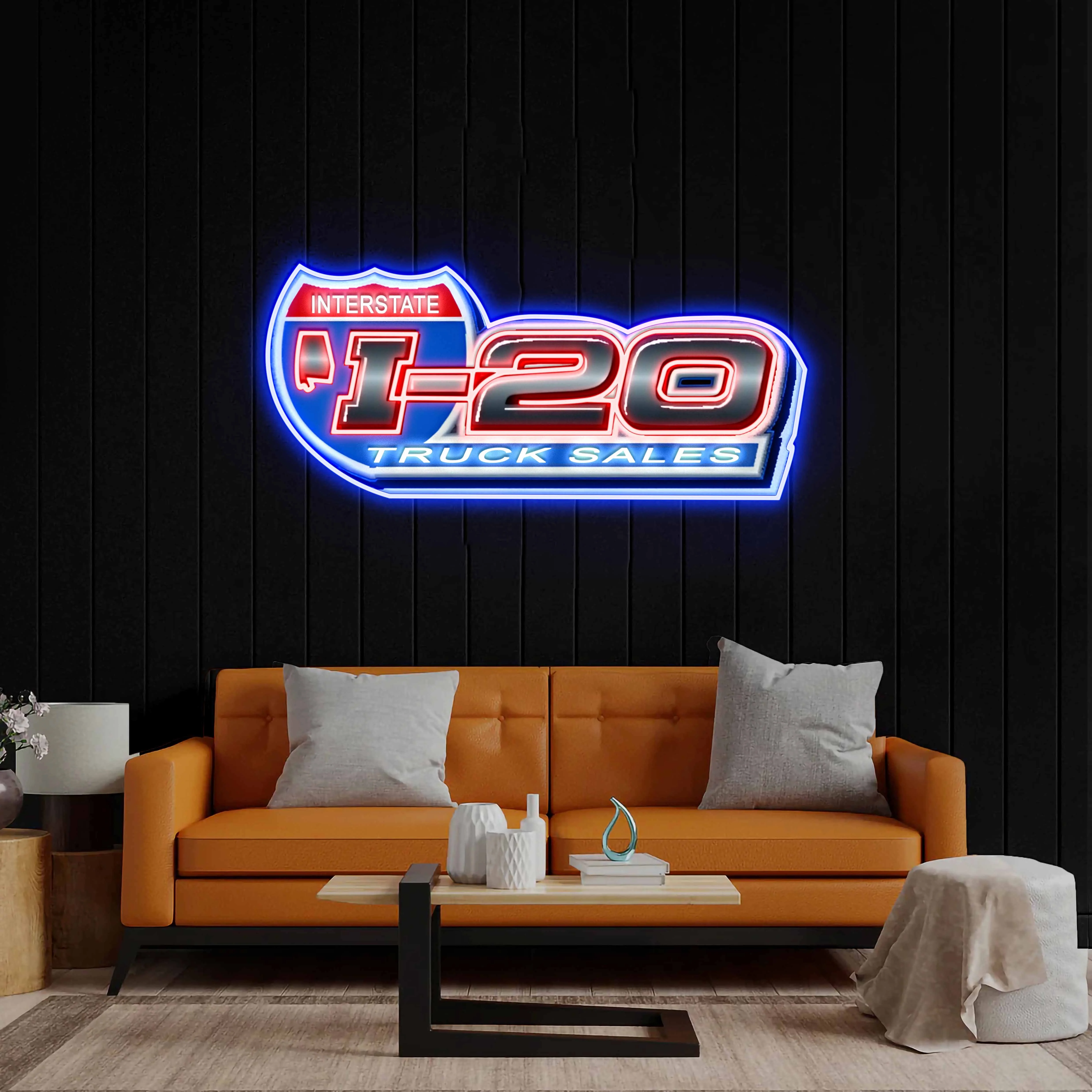 Interstate I-20 Truck Sales - Premium Neon Artwork