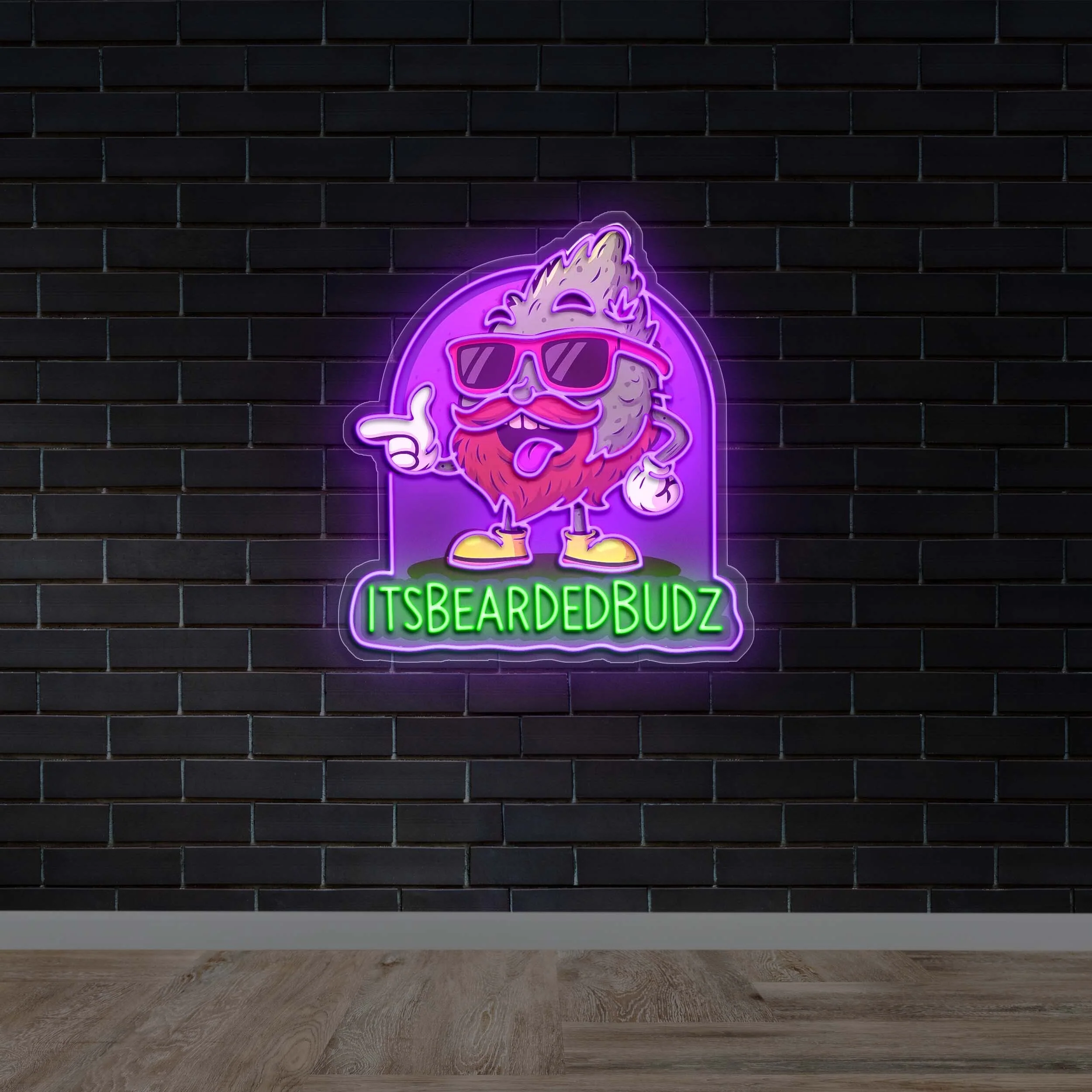ItsBeardedBudz - Premium Neon Artwork - Image 2