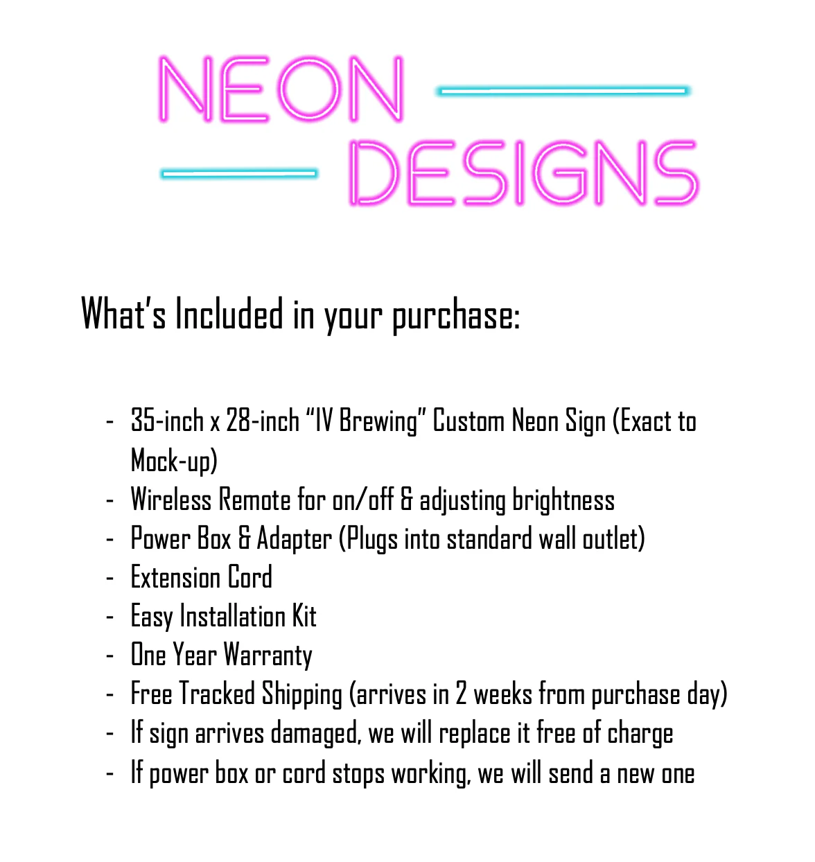 IV Brewing - Premium Neon Artwork - Image 2