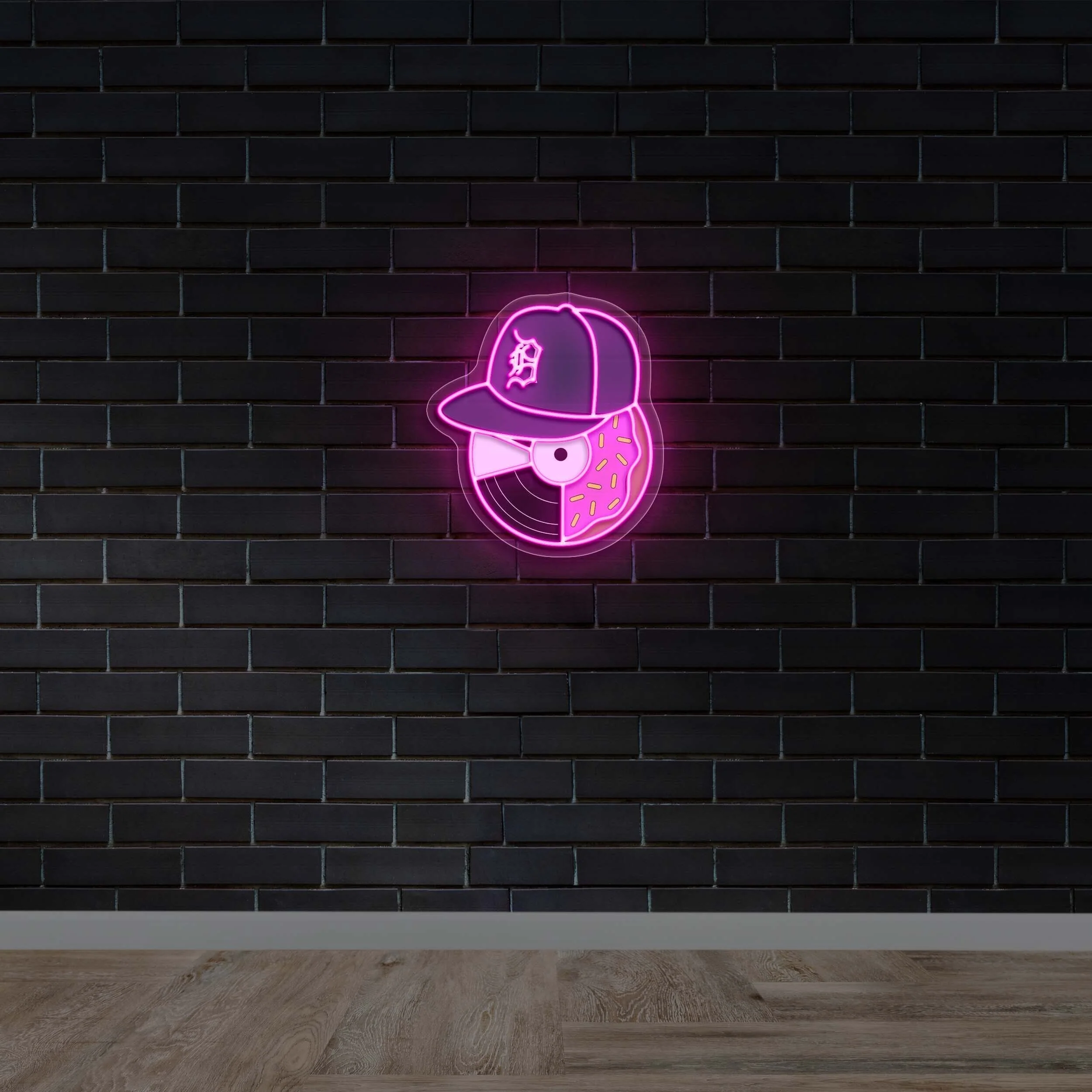 J Dilla Donut Logo - Premium Neon Artwork