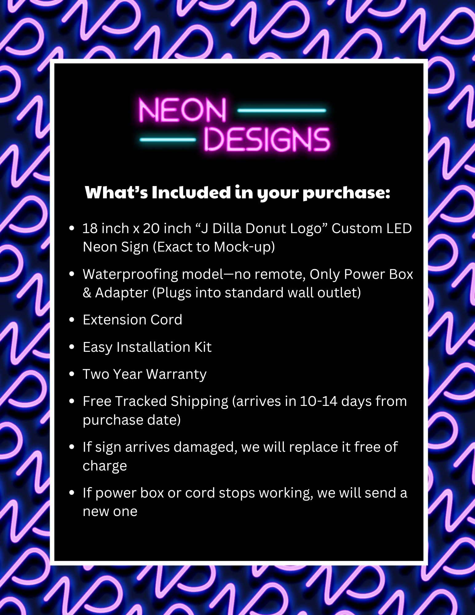 J Dilla Donut Logo - Premium Neon Artwork - Image 2