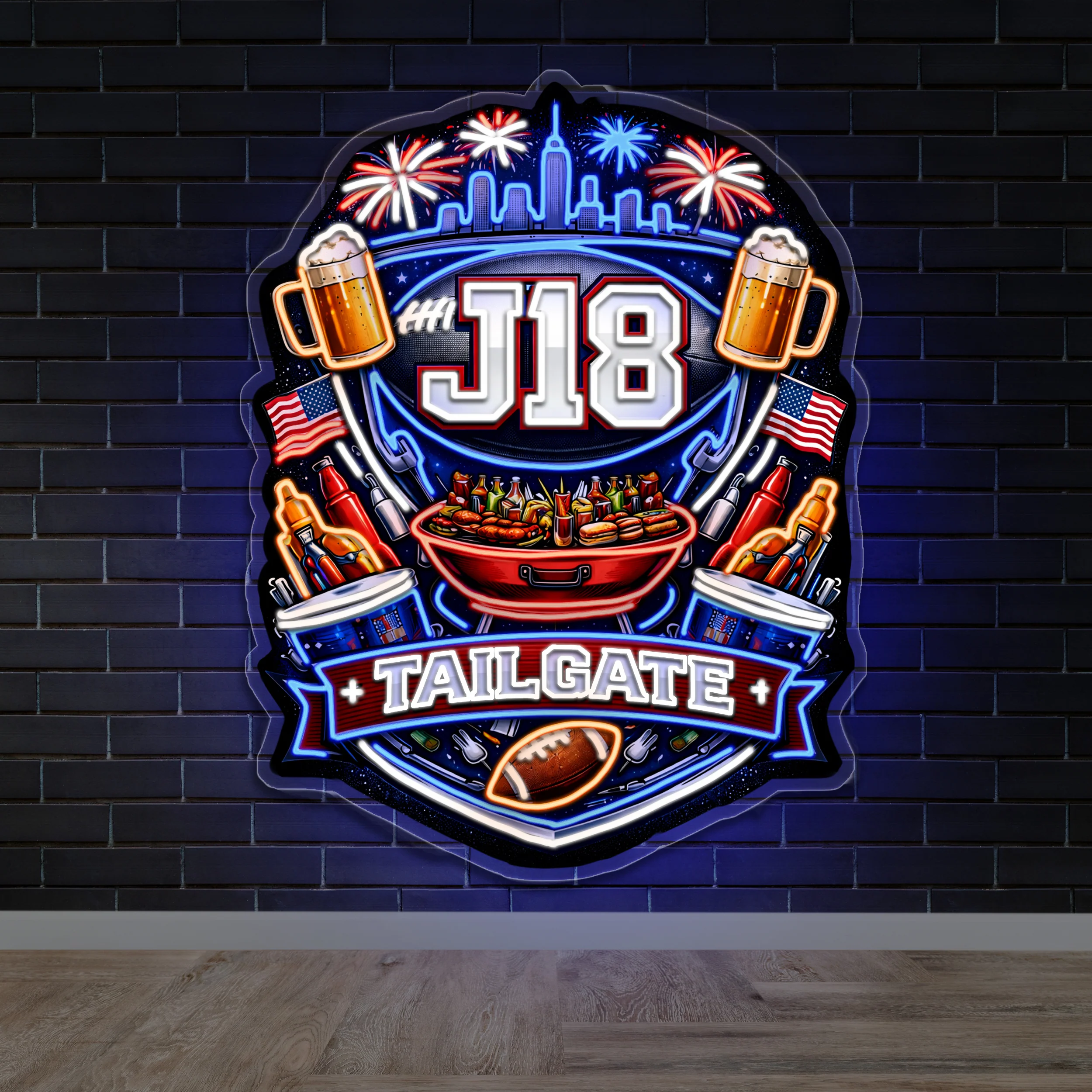 J18 Tailgate - Premium Neon Artwork