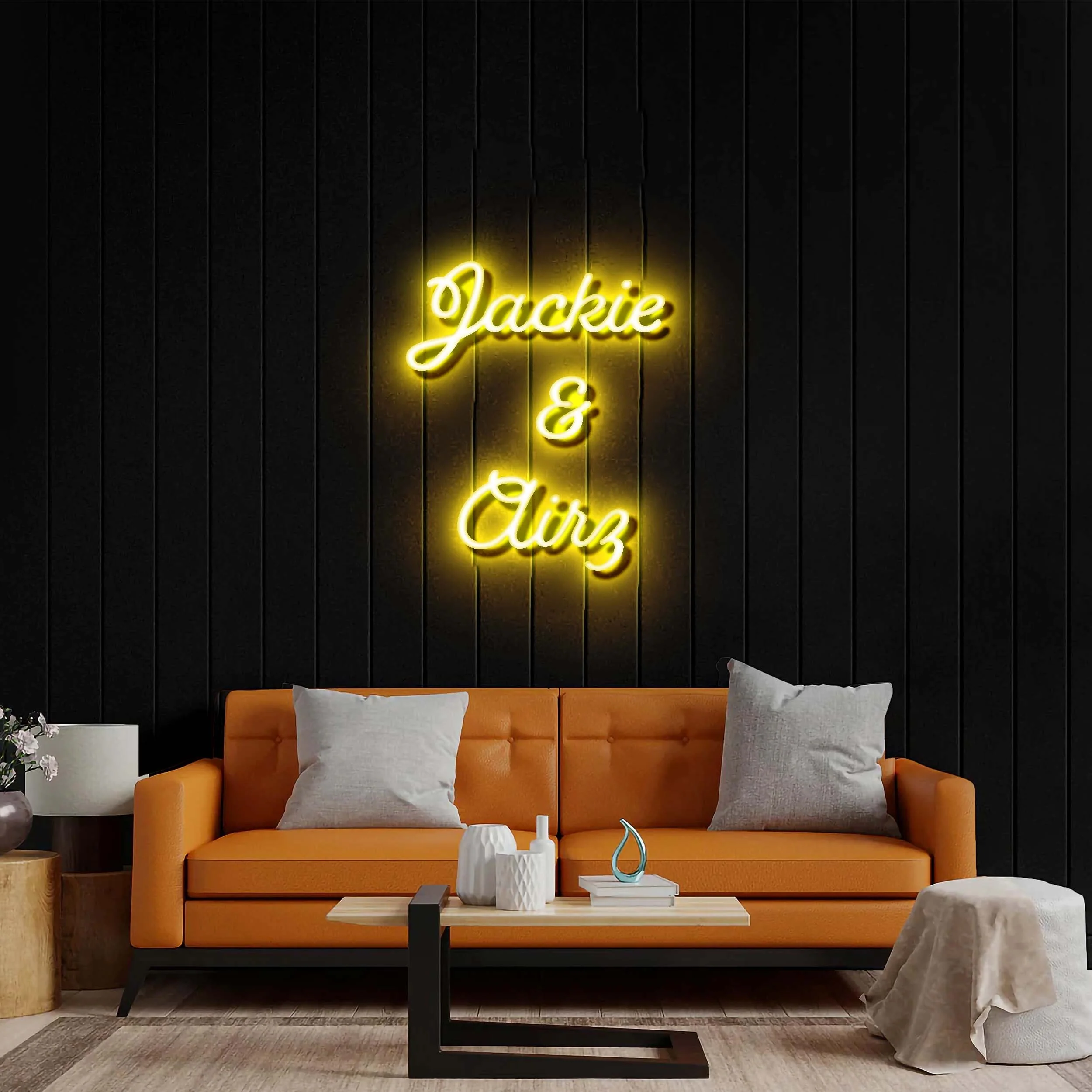Jackie & Airz - Premium Neon Artwork