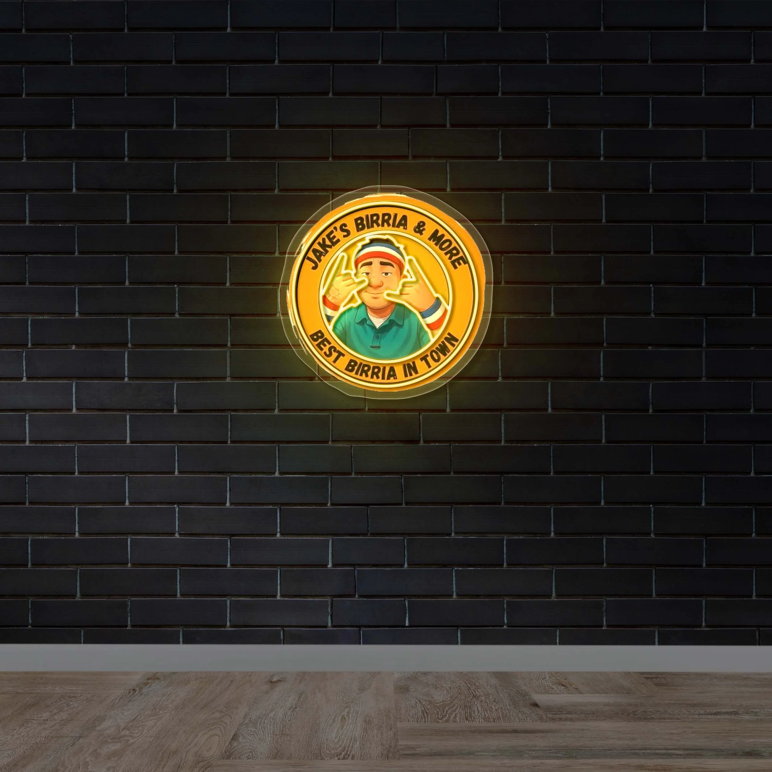 Jake's Birria & More - Premium Neon Artwork