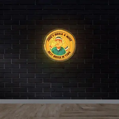 Jake's Birria & More - Premium Neon Artwork - Image 2