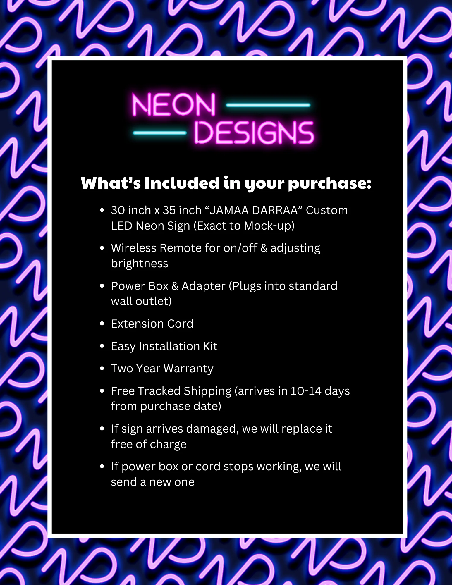 JAMAA DARRAA - Premium Neon Artwork - Image 2