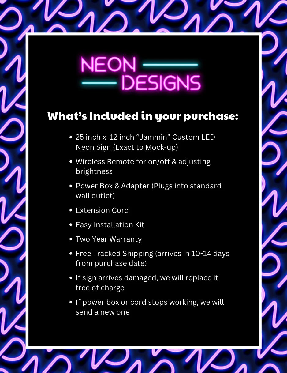 Jammin - Premium Neon Artwork - Image 2