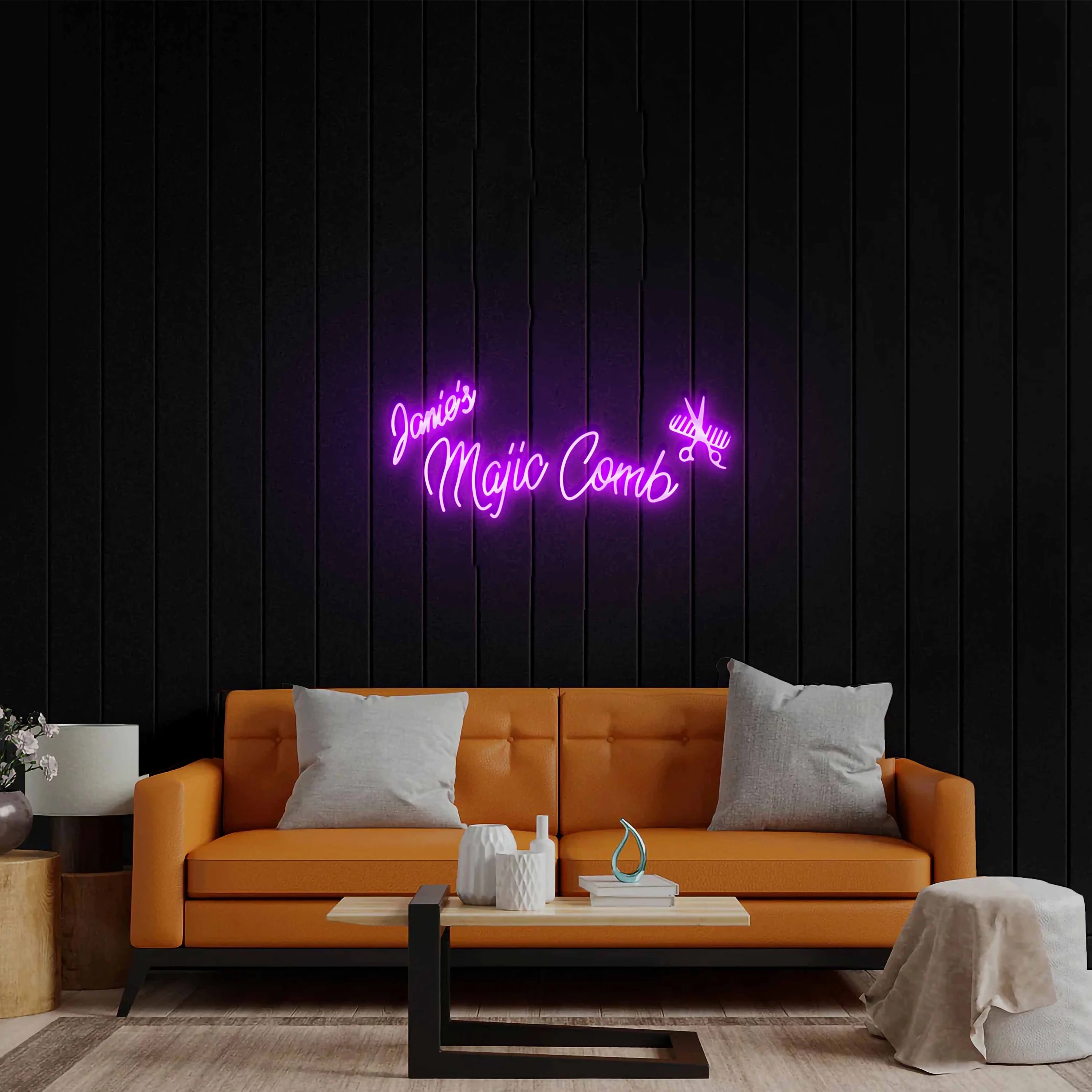 Janie’s Magic Comb - Premium Neon Artwork