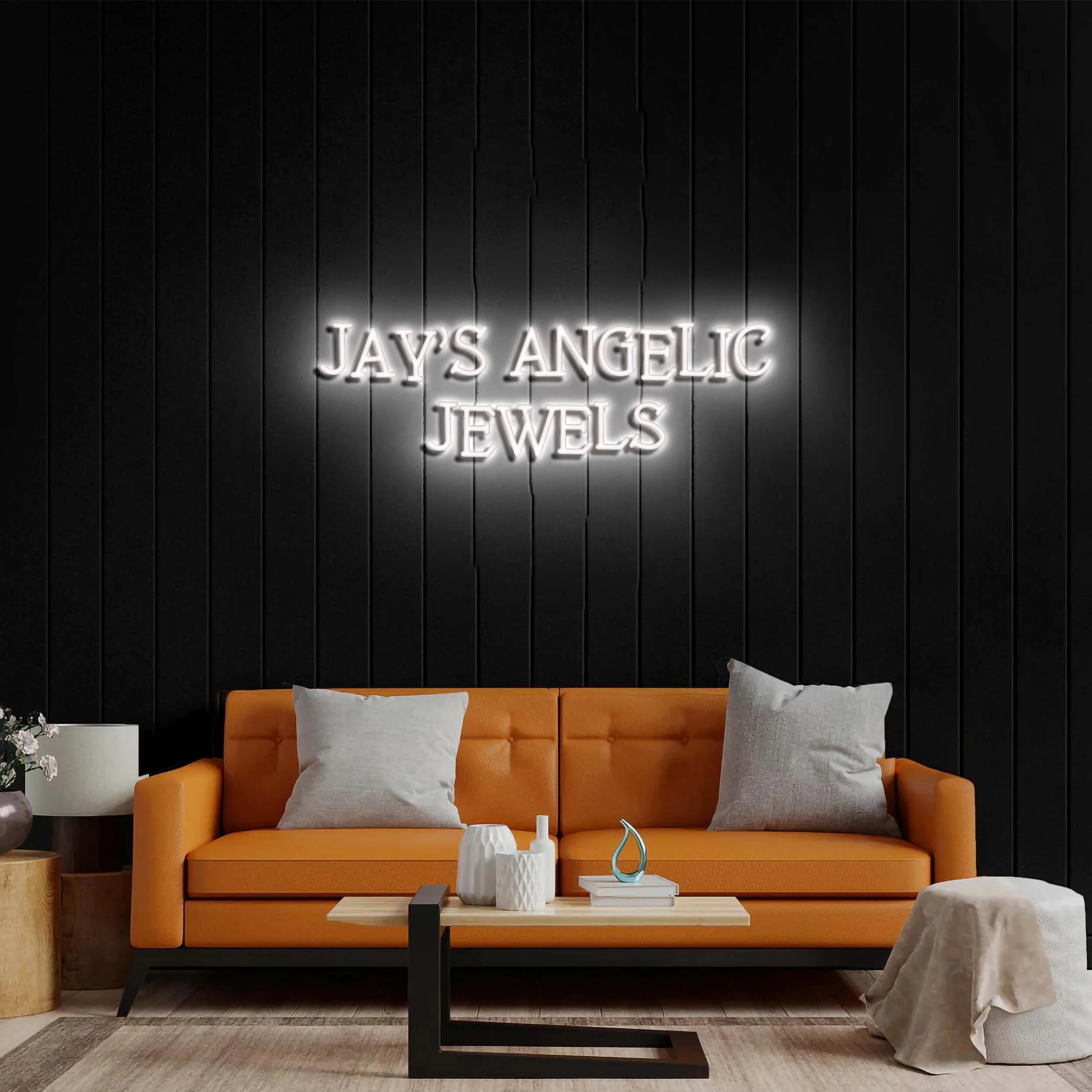 Jay's Angelic Jewels - Premium Neon Artwork