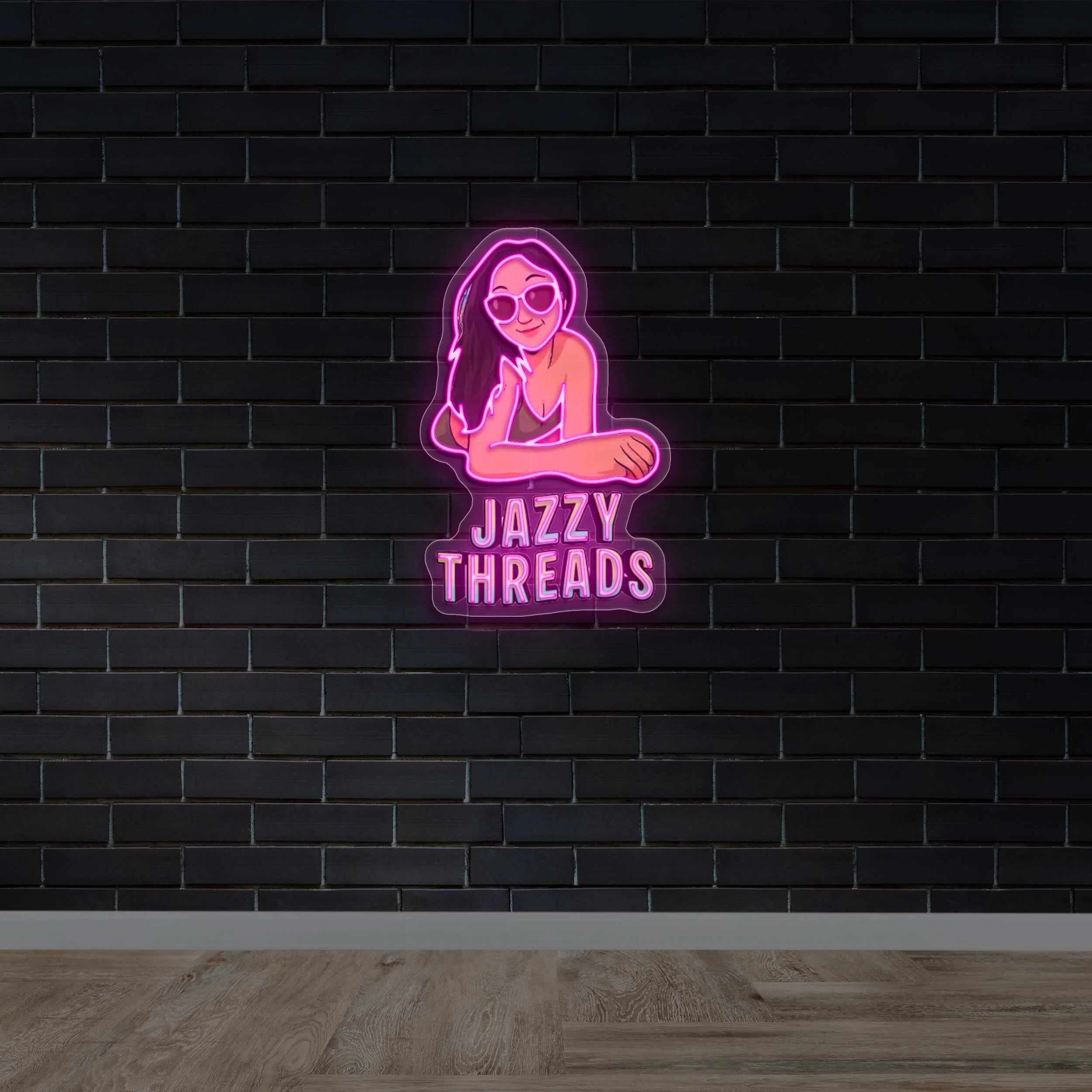 Jazzy Threads – Premium Neon Artwork