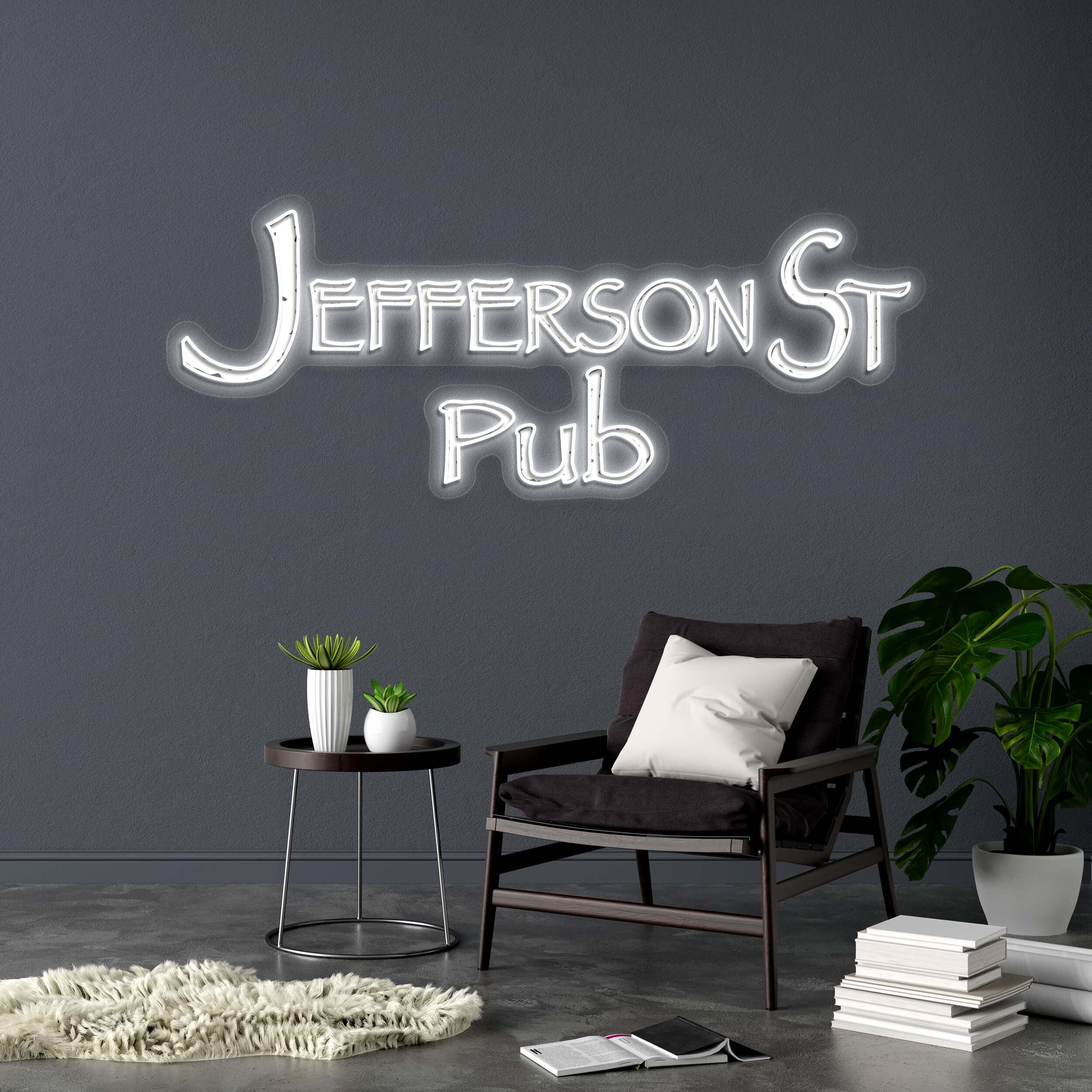 JEFFERSON ST PUB (version 1) - Premium Neon Artwork