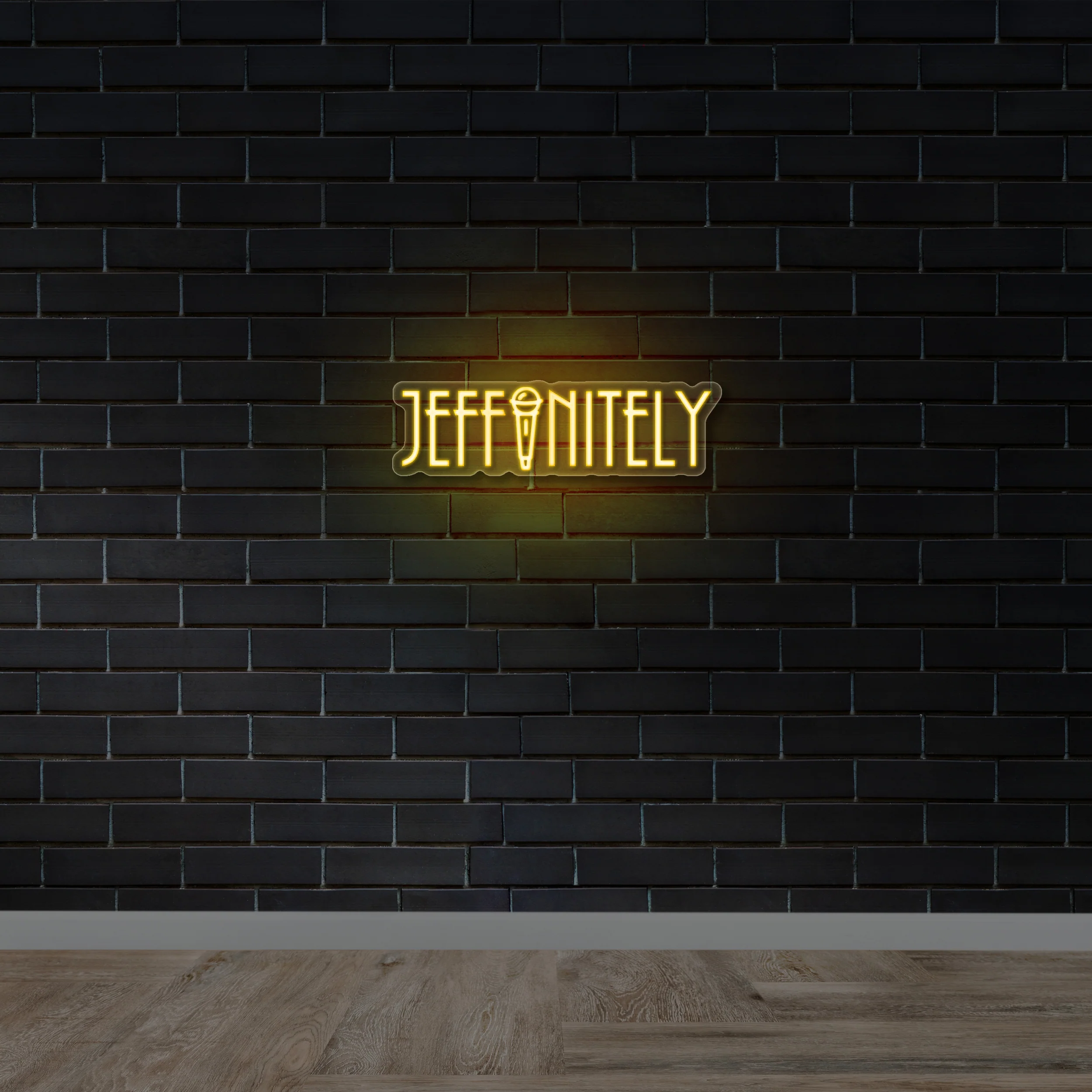 JEFFINITELY | Vintage Font - Premium Neon Artwork