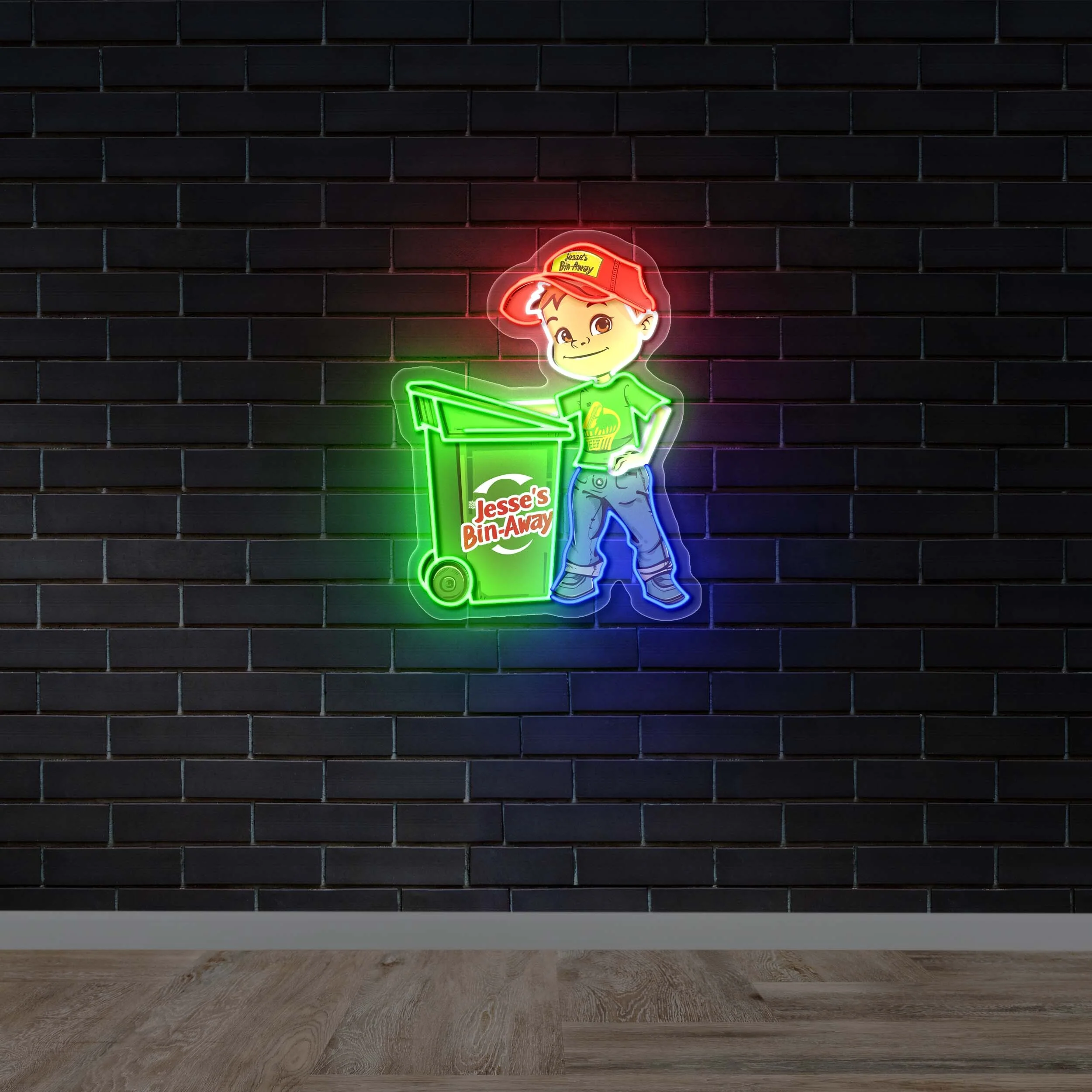 Jesse’s Bin-Away  – Premium Neon Artwork