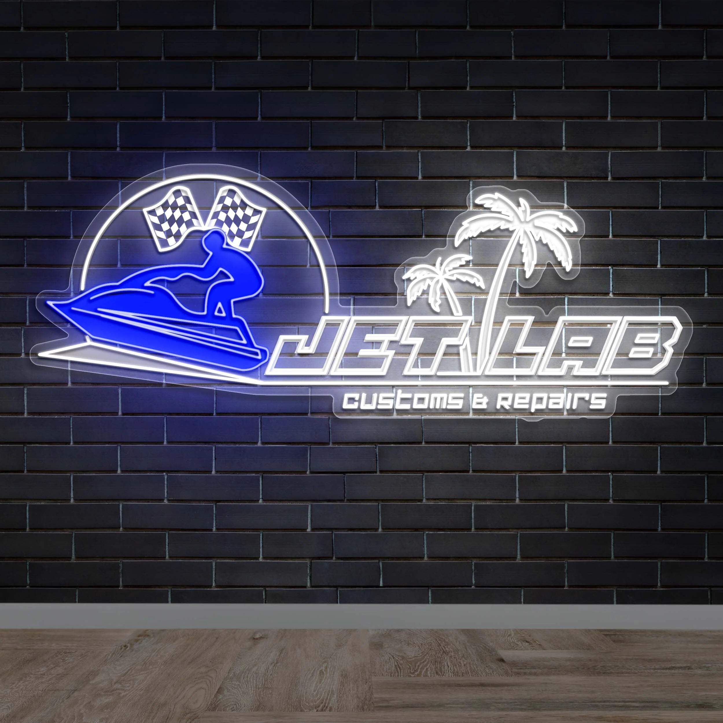 JET LAB - Premium Neon Artwork